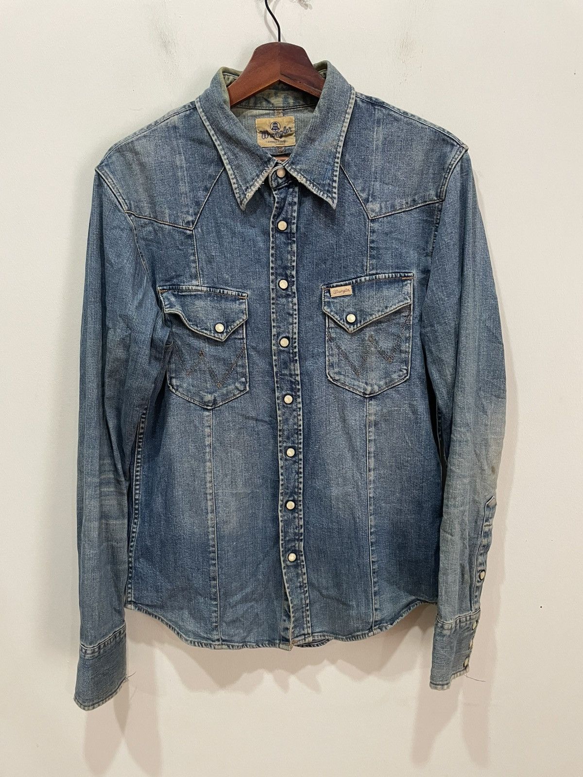 AKM Wrangler Blue Bell x AKM Denim Jacket Size US L / EU 52-54 / 3 - 1 Thumbnail