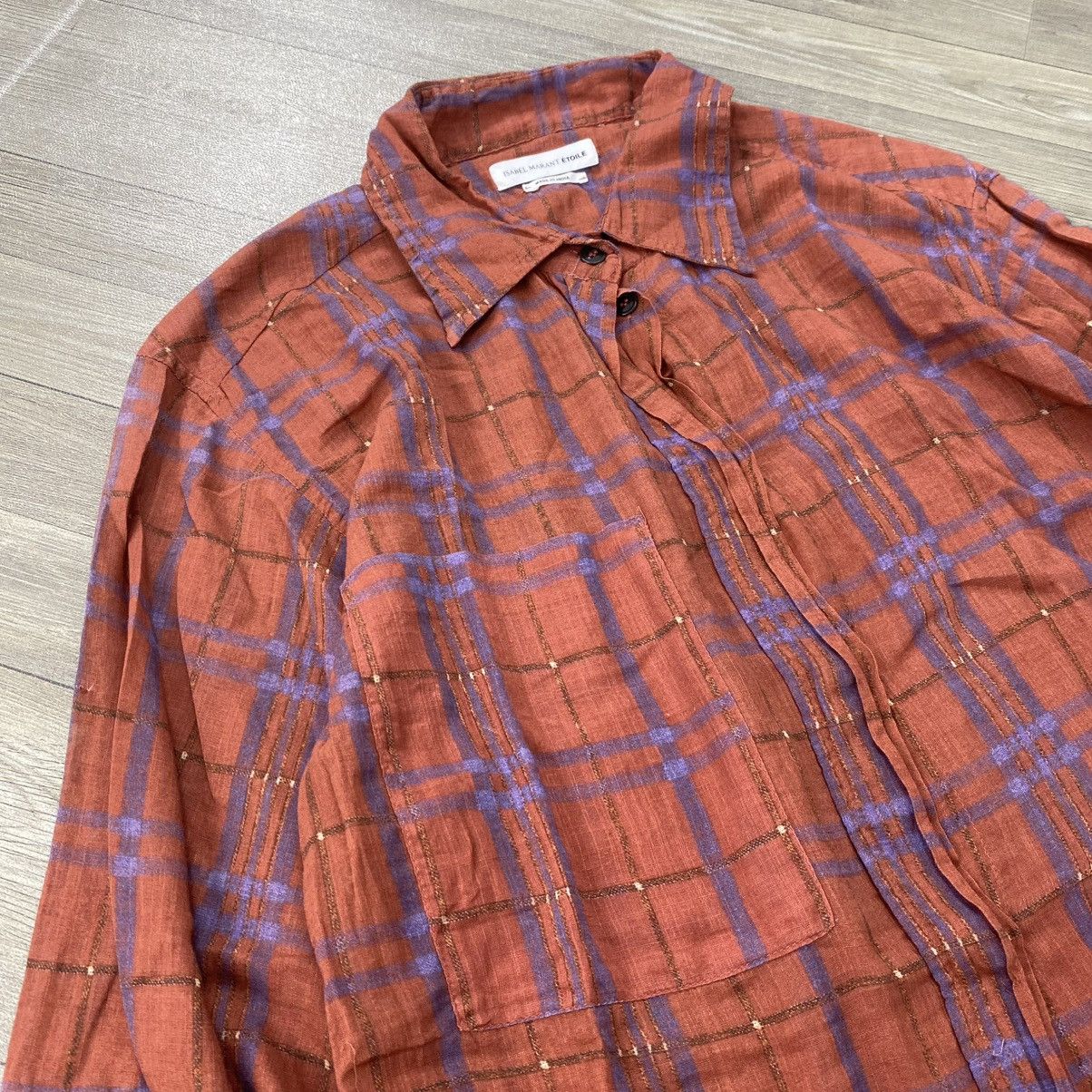 Isabel Marant Etoile Vintage Isabel Marant Etoile Plaid Blouse Button Up Shirt Size S / US 4 / IT 40 - 3 Thumbnail