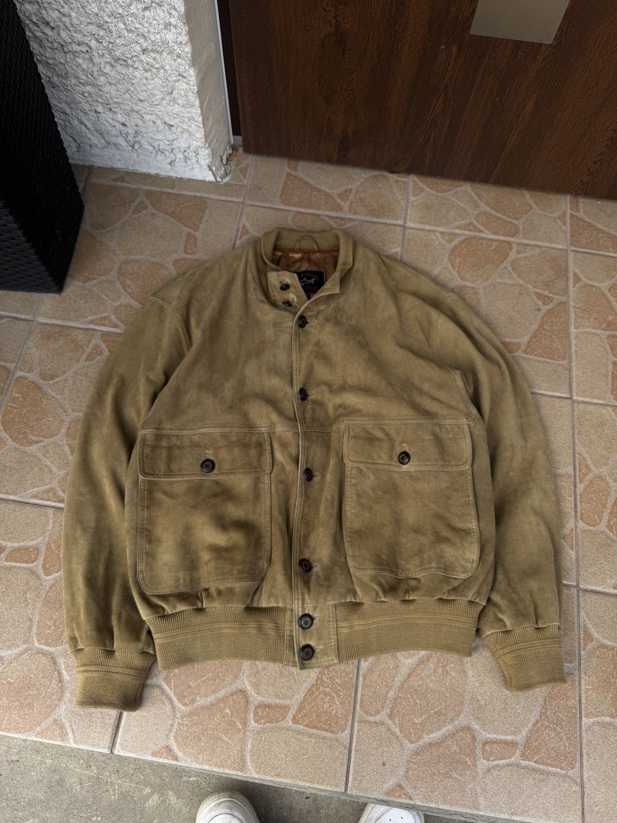 Paul & Shark 90s Vintage Paul Shark Suede jacket leather oldmoney Size US L / EU 52-54 / 3 - 4 Thumbnail