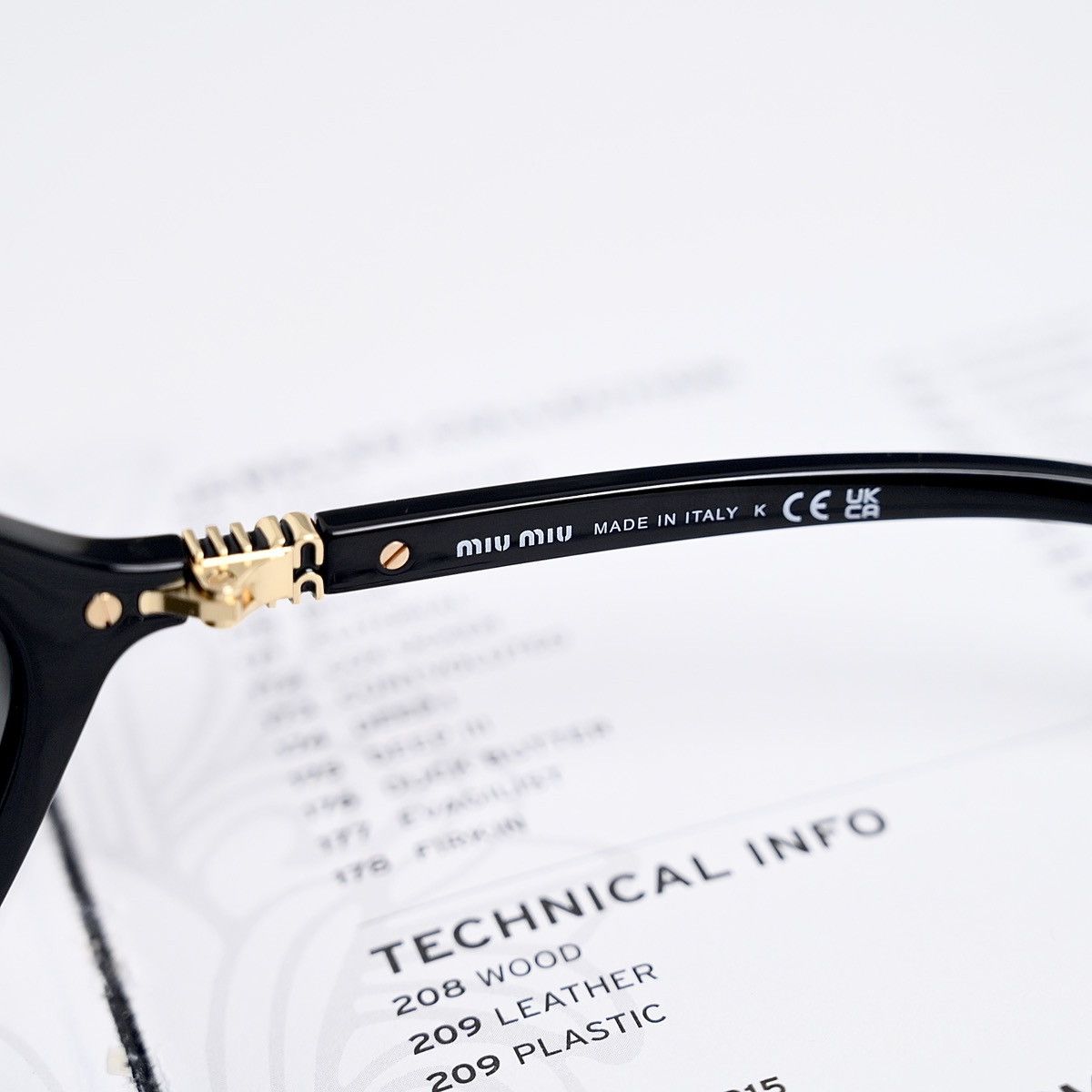 Miu Miu MIU MIU 0MU A01S 1AB5S0 SUNGLASSES Size ONE SIZE - 4 Thumbnail