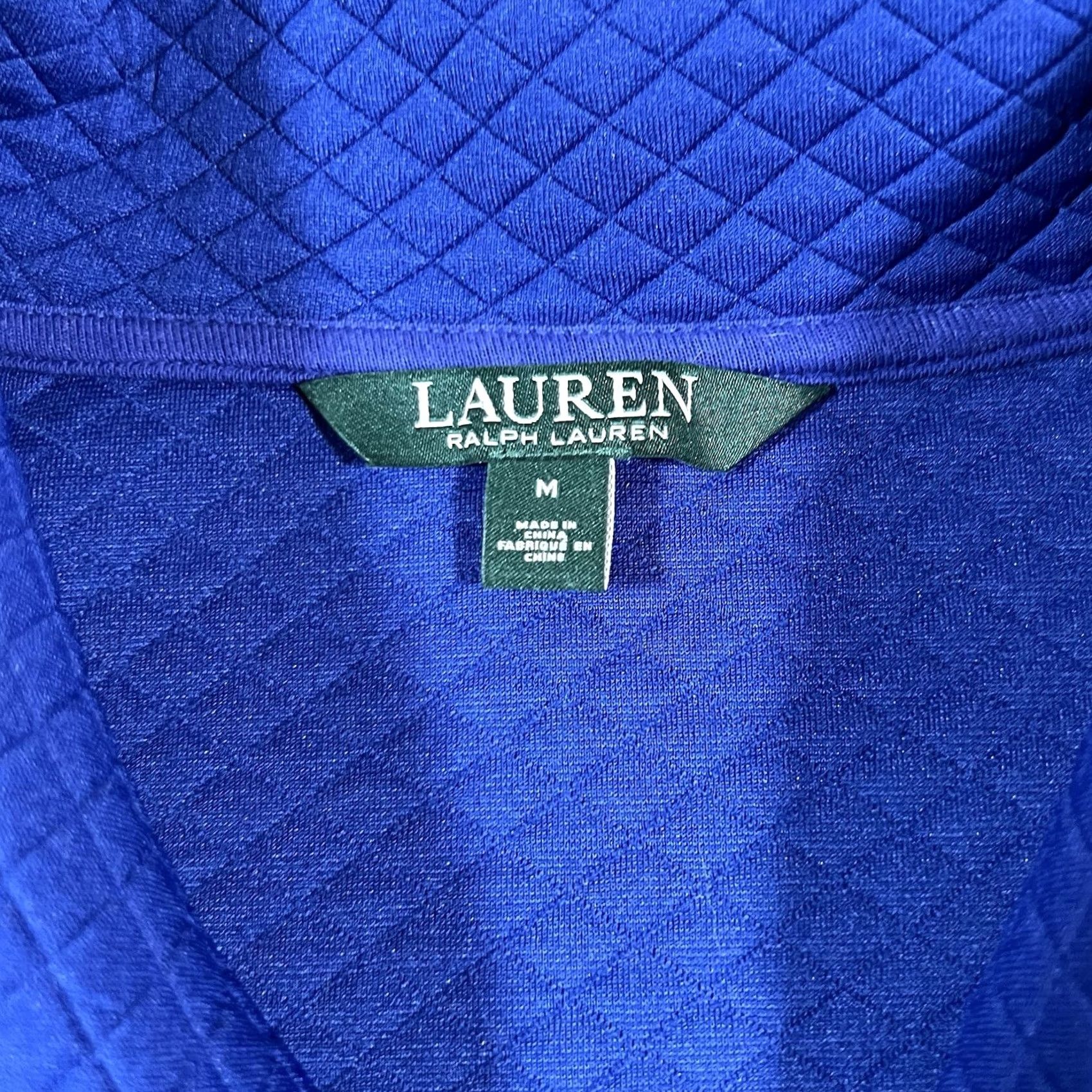 Ralph Lauren Lauren Ralph Lauren Vest Women's Zip Quilted Blue Diamond Size M High-Quality Outer Shell Polyester Size M / US 6-8 / IT 42-44 - 4 Thumbnail