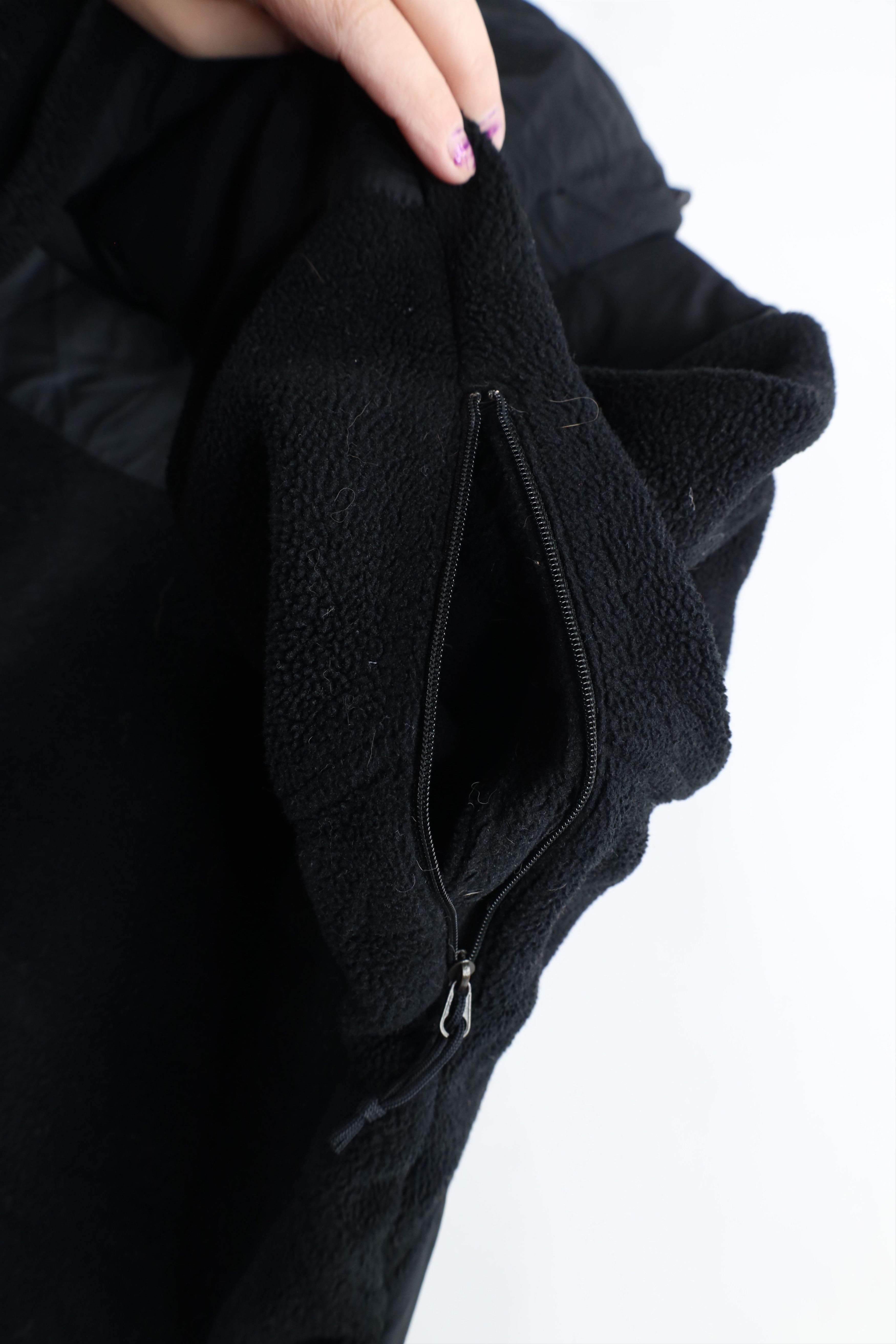 The North Face × Vintage Vintage The North Face Hooded Denali Fleece Jacket Black Size US L / EU 52-54 / 3 - 10 Thumbnail