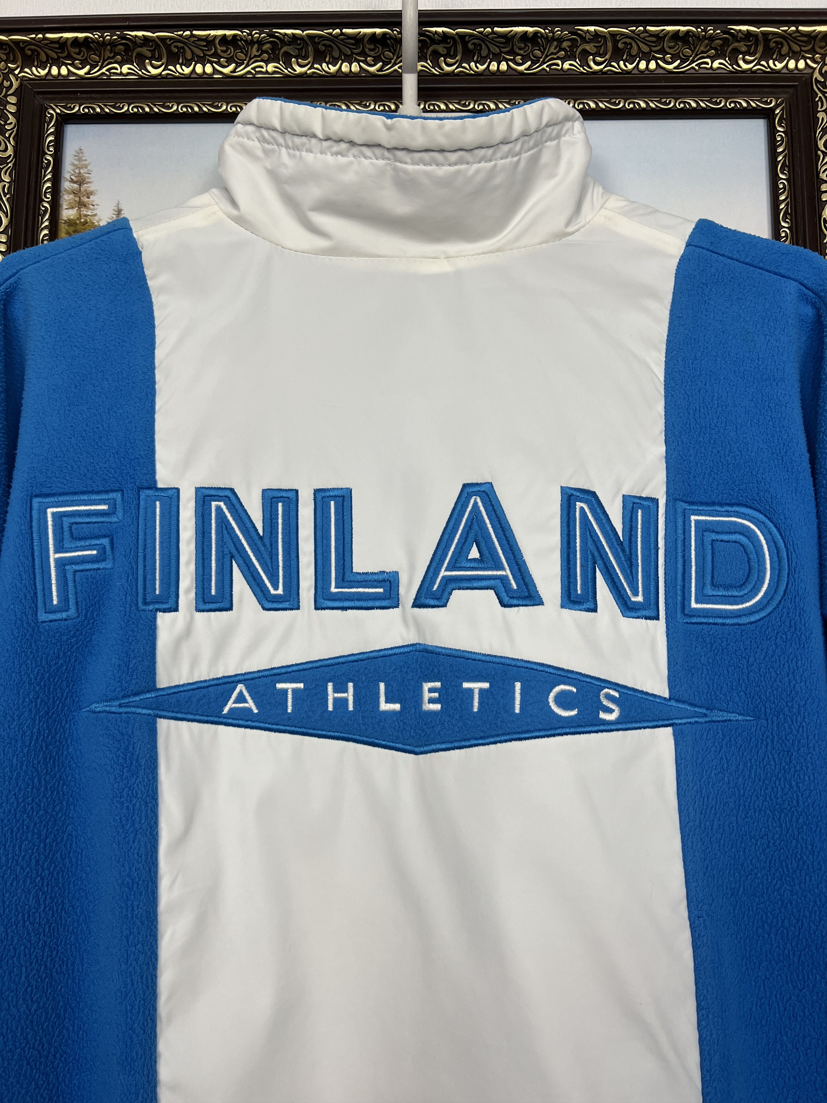 Nike Vintage 90's Nike Finland Warm Jacket National Team Size US XL / EU 56 / 4 - 2 Thumbnail
