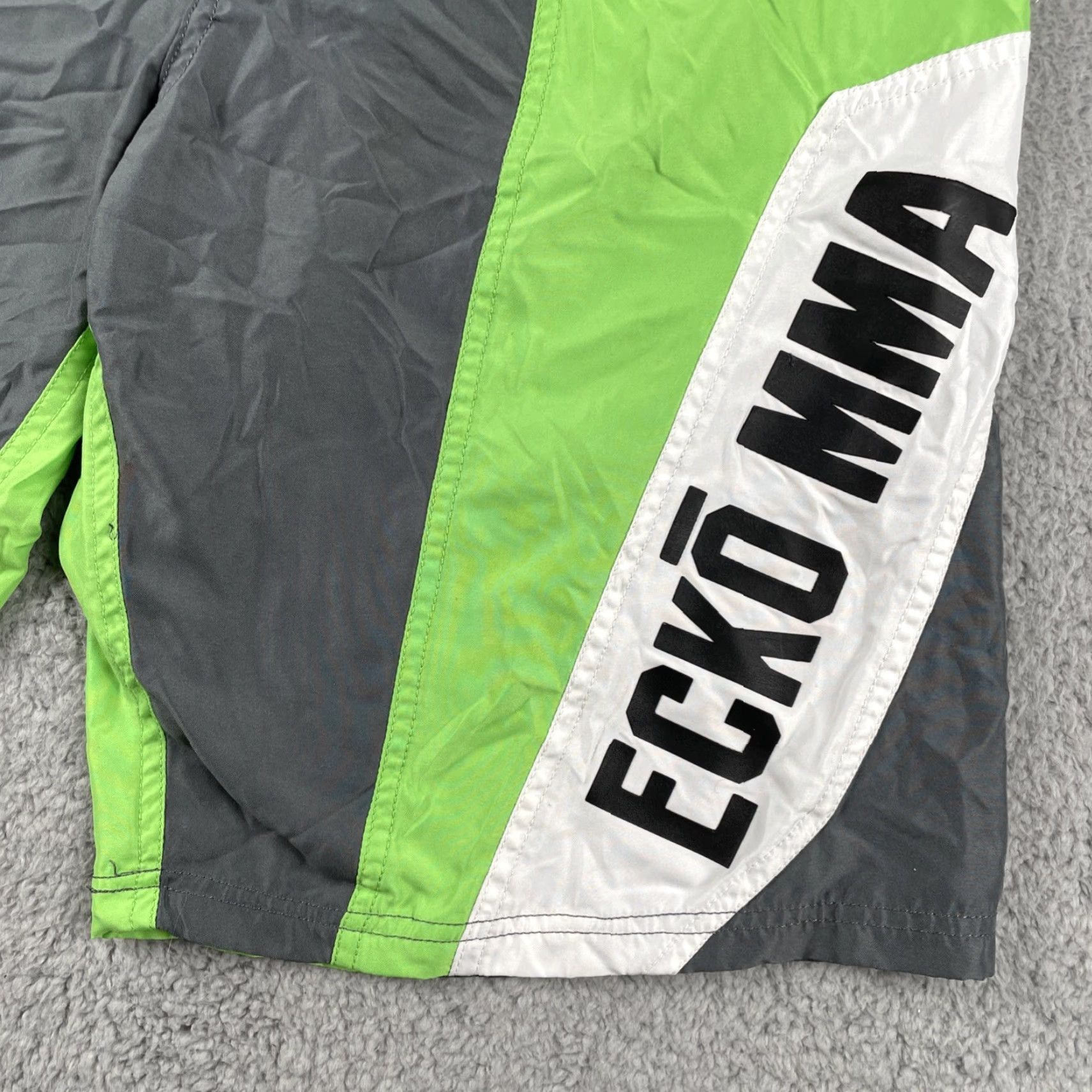 Ecko Unltd. Ecko Unlimited Rhino MMA Fighter Shorts Size 32 Gray & Green Size US 32 / EU 48 - 4 Thumbnail