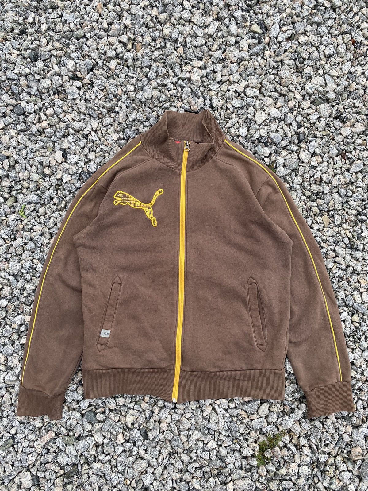 Puma Vintage Puma Full Zipper Sweater Distressed Size US L / EU 52-54 / 3 - 1 Thumbnail