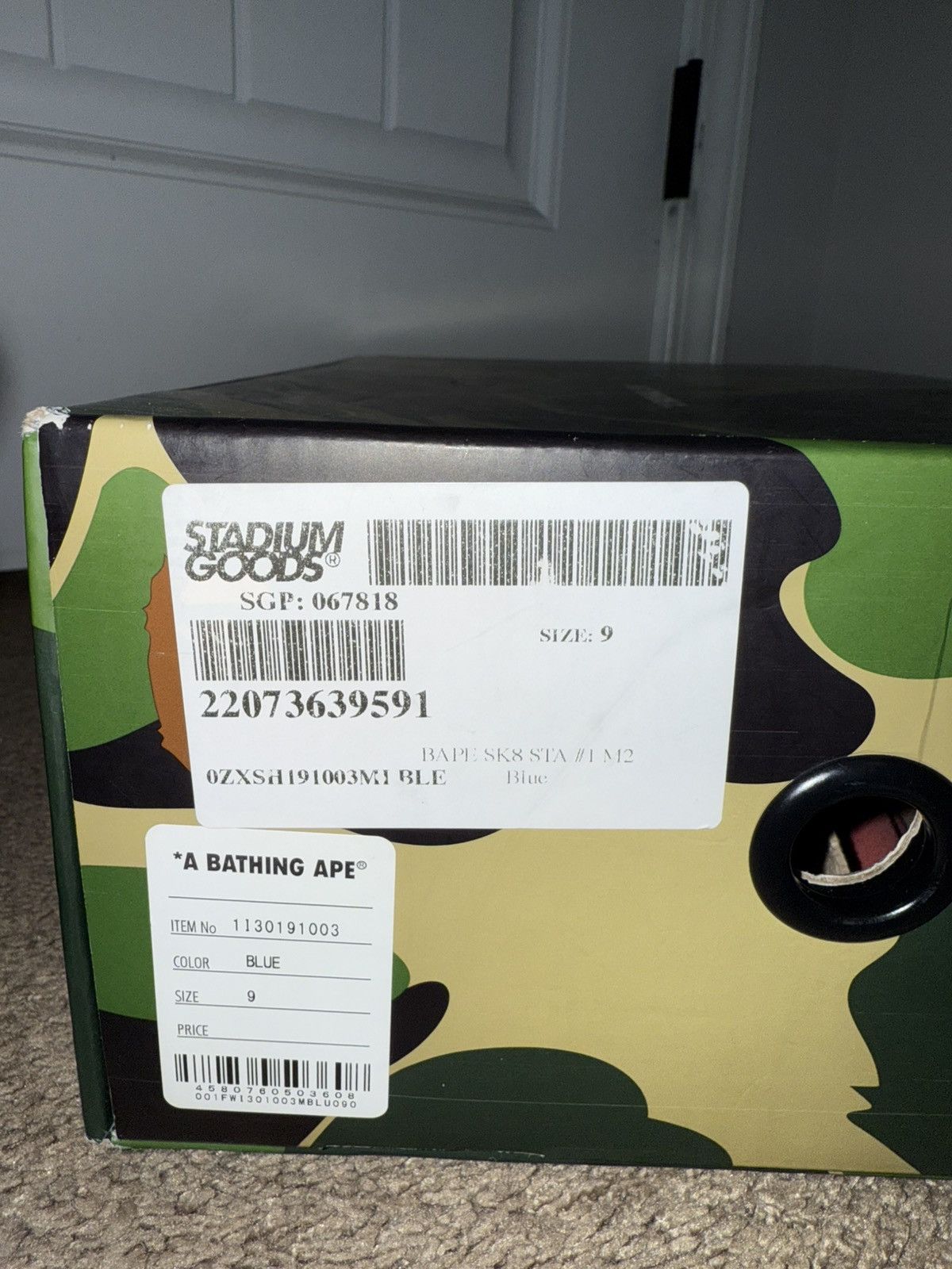 Bape BAPE SK8 STA H1 M2 Size US 9 / EU 42 - 8 Thumbnail