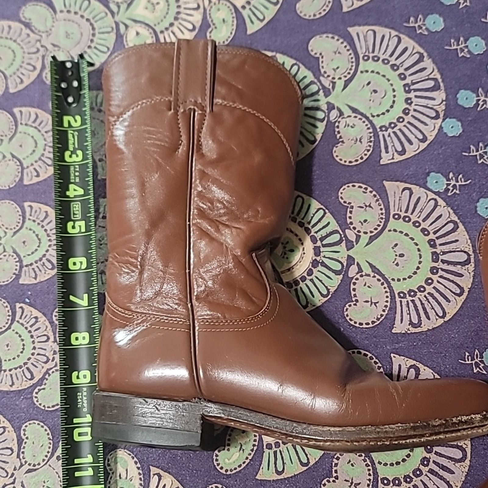Justin Boots Vintage Justin Cowgirl Boots Made in USA Size US 6 / IT 36 - 10 Thumbnail