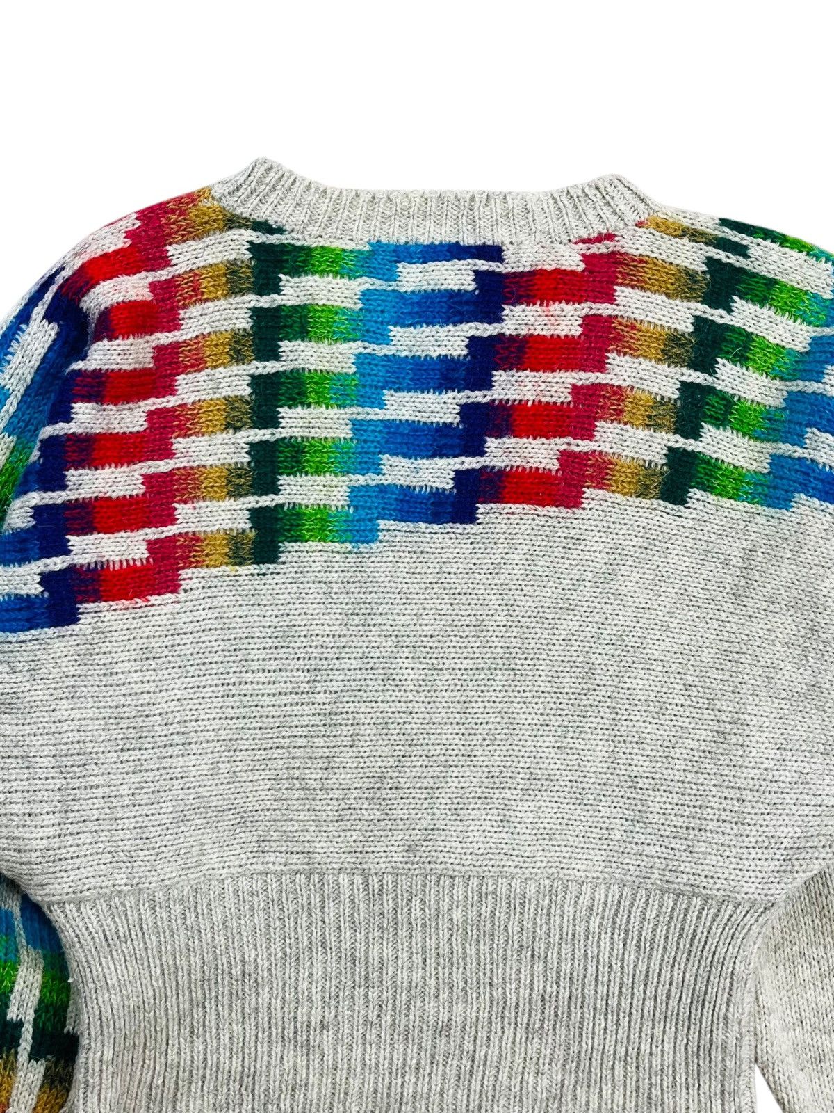 Kansai Yamamoto 1980s Kansai Eye - David Bowie Intarsia Knitted Sweate Size US M / EU 48-50 / 2 - 9 Thumbnail