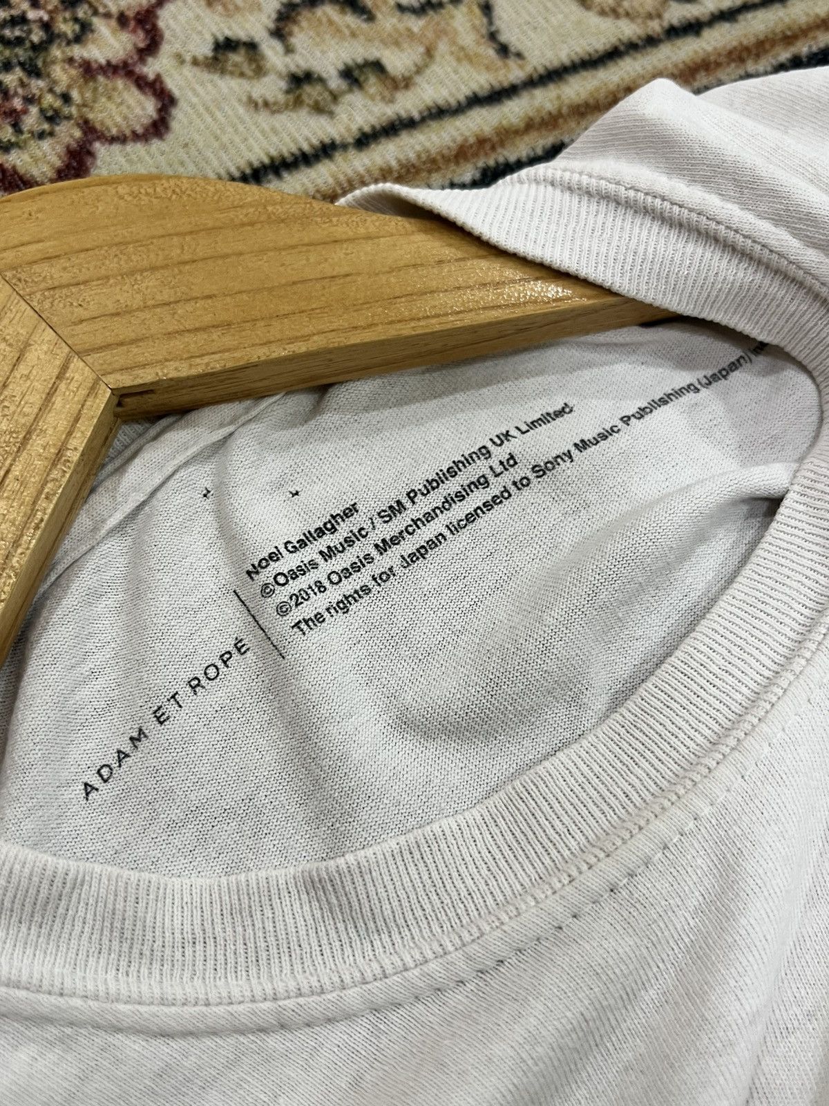 Band Tees × Japanese Brand × Vintage Oasis Band Lyrics Tee Size US M / EU 48-50 / 2 - 5 Thumbnail
