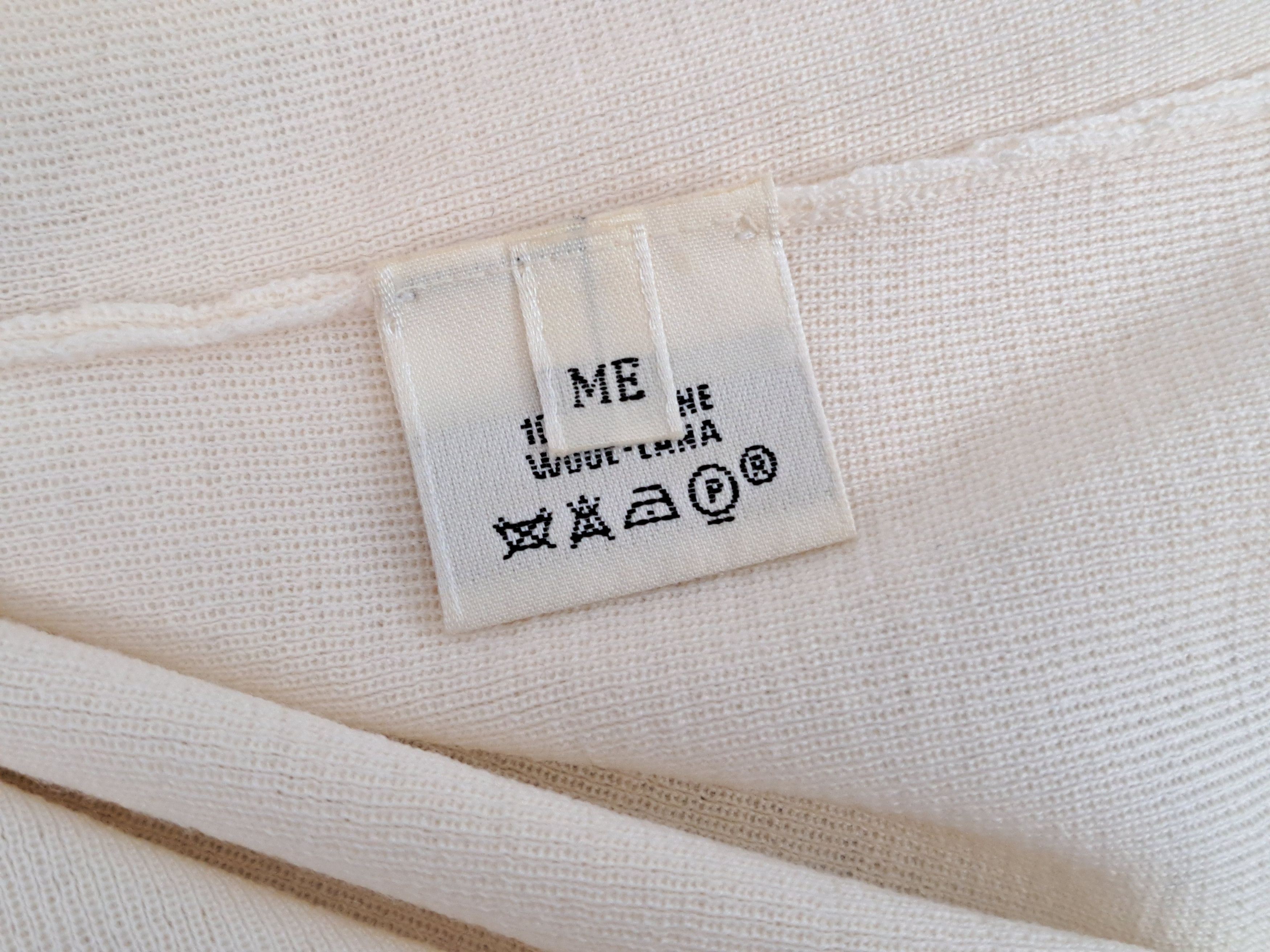 Hermes Hermes Paris wool long sleeve pullover in ecru. Size S / US 4 / IT 40 - 8 Thumbnail