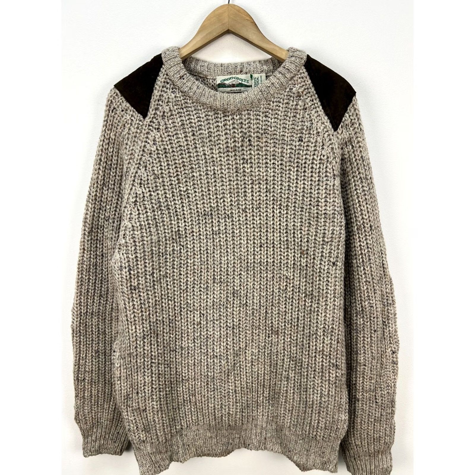 Vintage VINTAGE Aran Crafts Heavyweight Ribbed Wool Knit Jumper Sweater Mens L Size US L / EU 52-54 / 3 - 2 Thumbnail