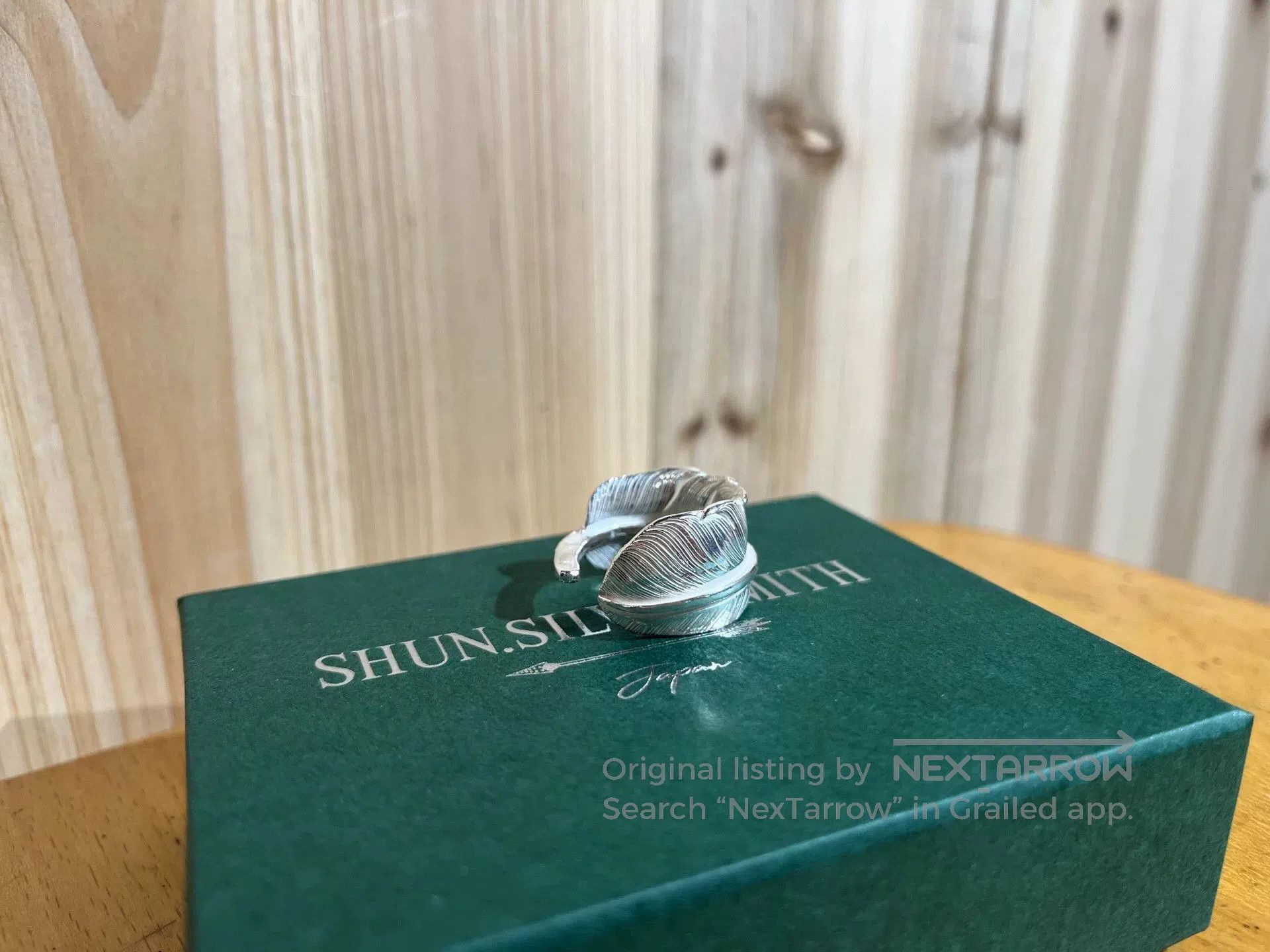 Takumi shun smith feather ring in silver. Size ONE SIZE - 2 Thumbnail