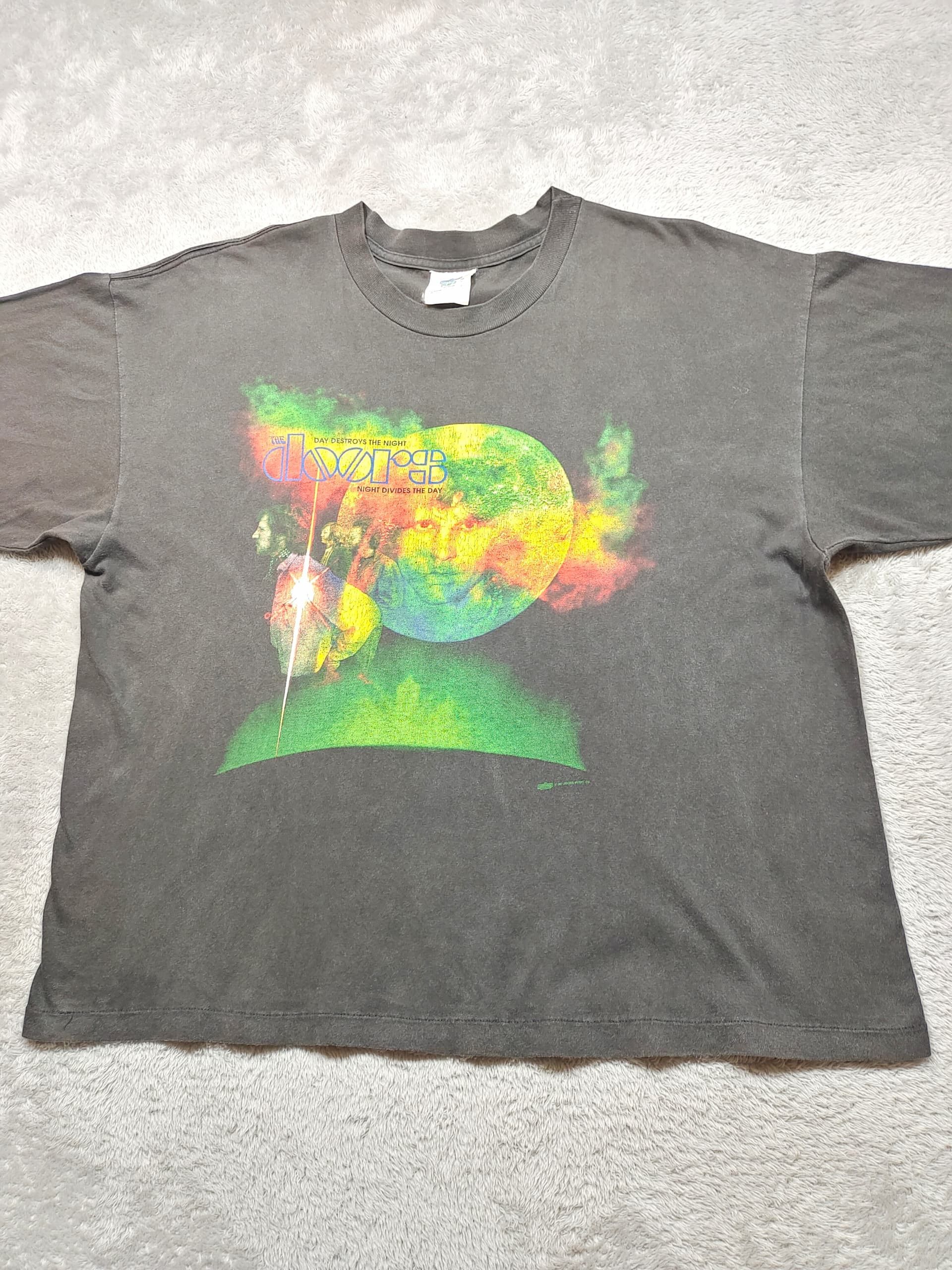 Band Tees VINTAGE 90's THE DOORS JIM MORRISON CROP T SHIRT Size US XL / EU 56 / 4 - 8 Thumbnail