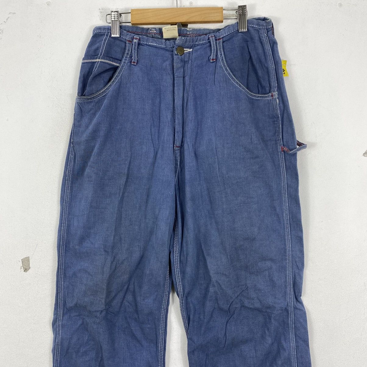45rpm 45RPM Studio Japan Indigo Cinch Back Painter Pants Blue M Size US 28 / EU 44 - 3 Thumbnail