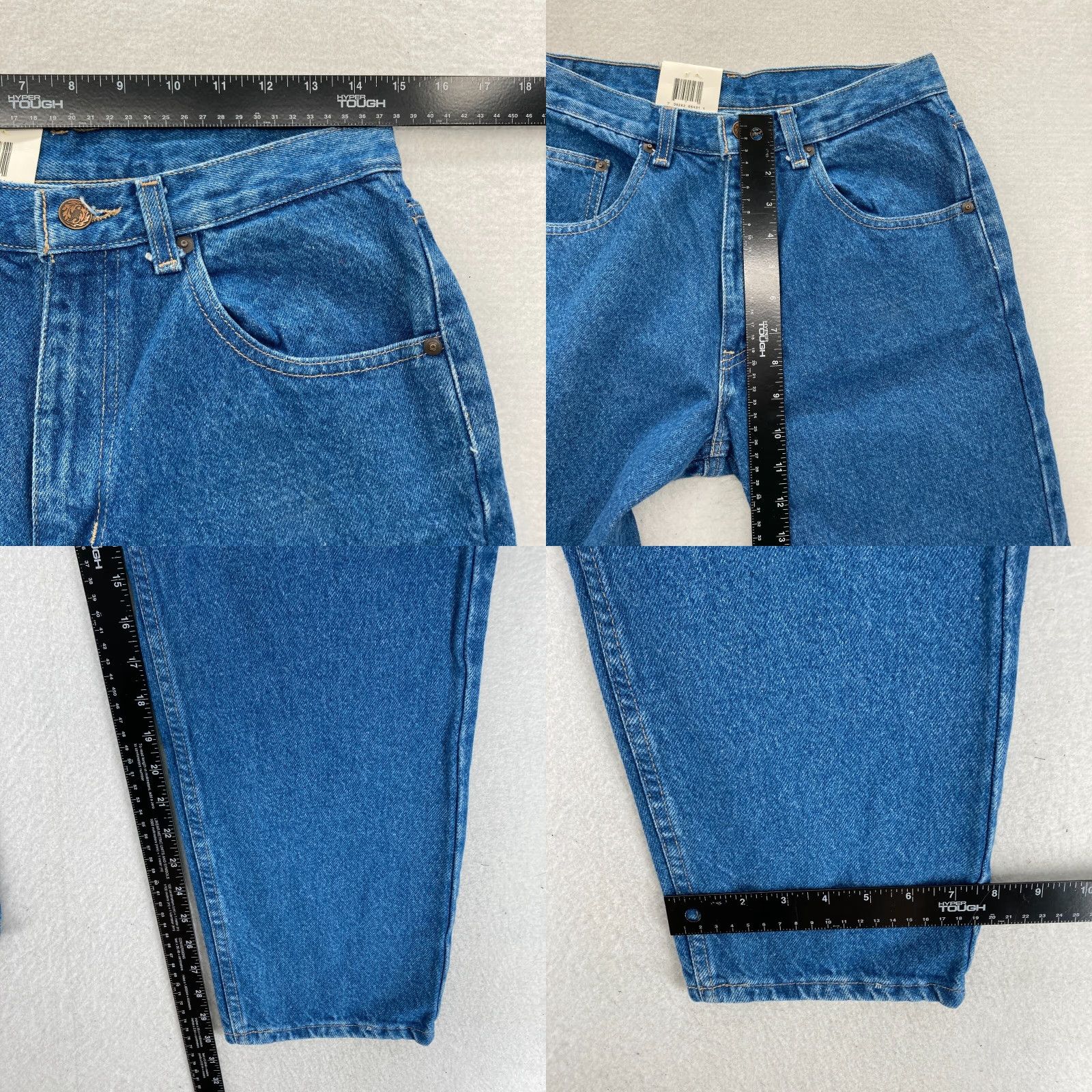 Denime VINTAGE John Henry Jeans Mens 30x30 Relaxed Fit Straight Blue Denim Pant NWT Pants Mens 30 Blue Denim Straight Jeans John Henry Size US 30 / EU 46 - 8 Thumbnail