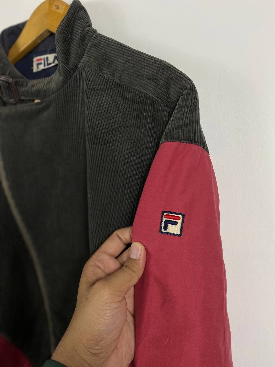 Fila vintage fila half corduroy thinsulate jacket nice design Size US XL / EU 56 / 4 - 2 Thumbnail