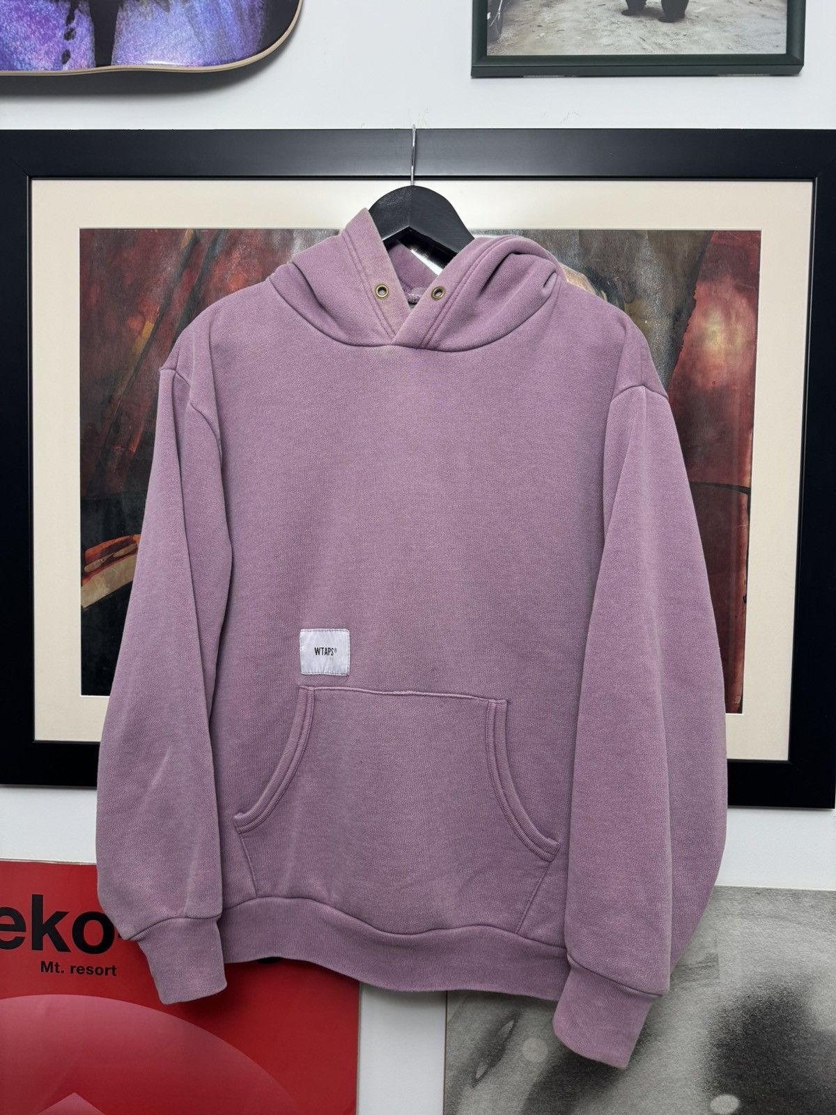 Wtaps Wtaps Hoodie Vintage Japanese Washed Pink Rose Mini Logo Y2k Size US S / EU 44-46 / 1 - 1 Thumbnail
