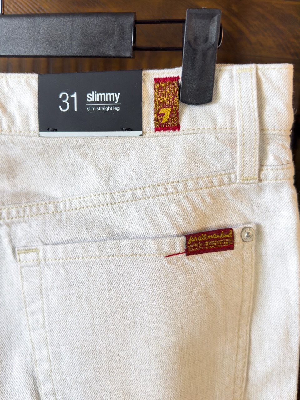 7 For All Mankind 7 for all Mankind Slimmy Jeans - White - Size 31 Size US 31 - 2 Thumbnail
