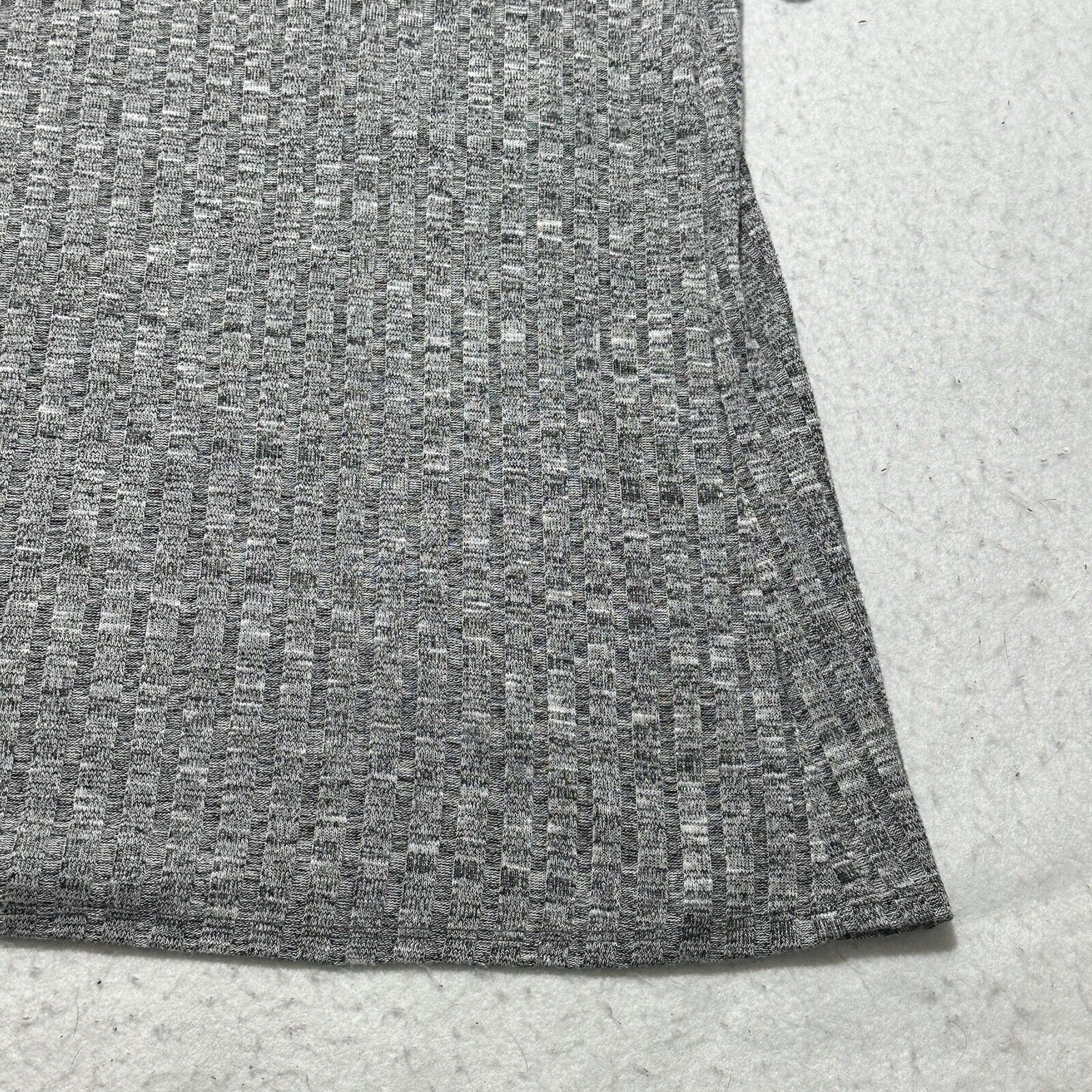 Target Basics Ava & Viv 1X Gray Short Sleeve T Shirt Ribbed Tie Neckline Size XL / US 12-14 / IT 48-50 - 17 Thumbnail