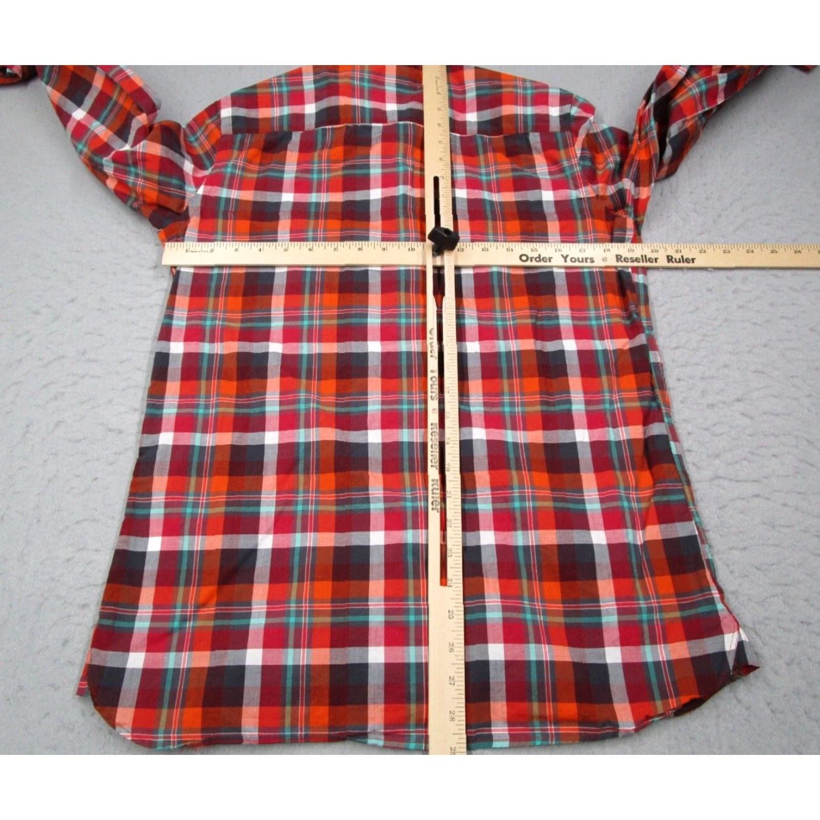 Garbstore Garbstore Button Up Shirt Mens Small Red Plaid Long Sleeve Cotton Made in Portugal Mens Size US S / EU 44-46 / 1 - 5 Thumbnail