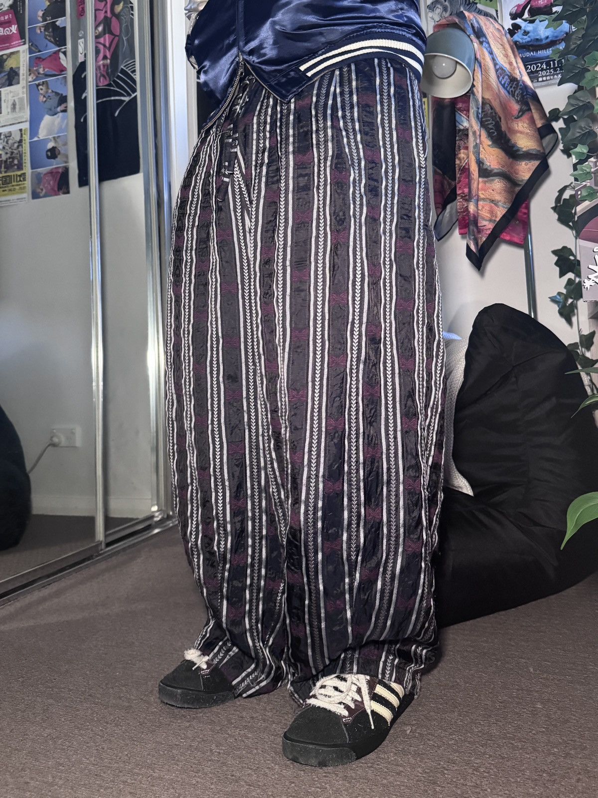 Needles HD Papillon Stripe Jacquard Pants Size US 30 / EU 46 - 2 Thumbnail