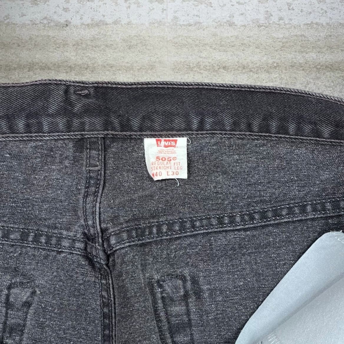 Levi's Vintage 90s Levis Jeans 505 40x30 Regular Straight Fit Black Size US 40 / EU 56 - 5 Thumbnail