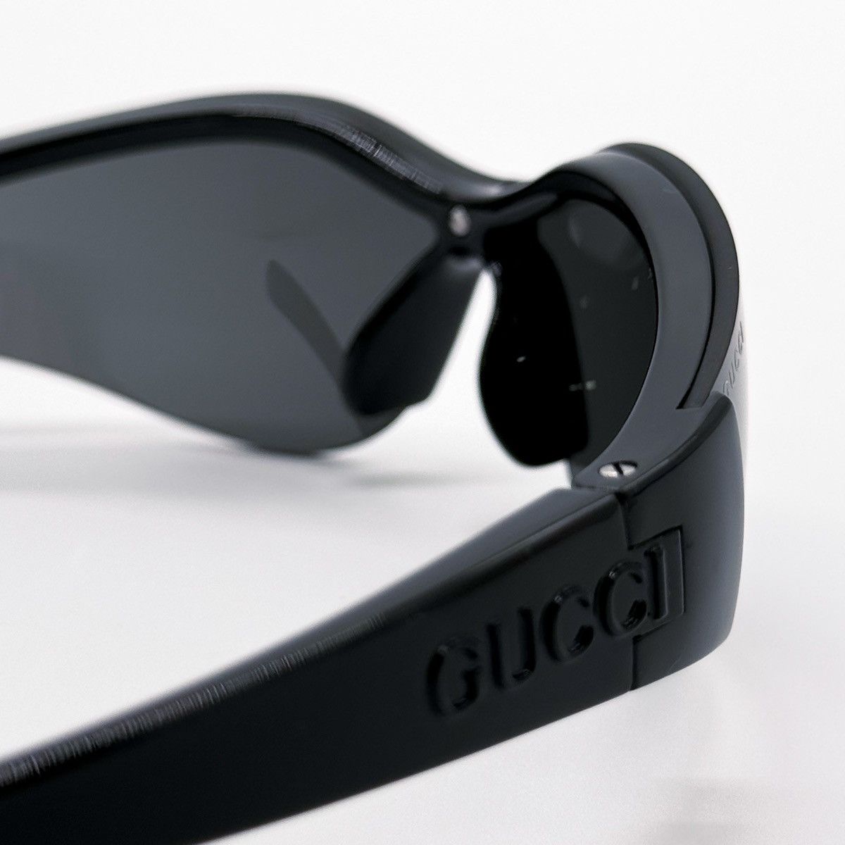 Gucci NEW GUCCI GG1651S 001 MASK HALF RIM BLACK WOMEN SUNGLASSES Size ONE SIZE - 8 Thumbnail