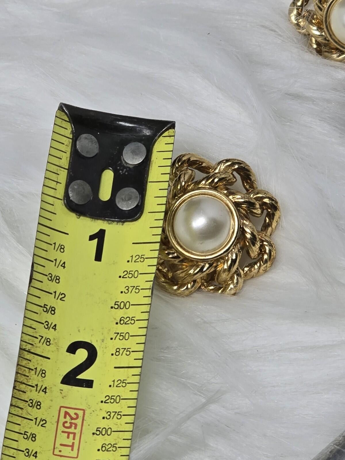 Other Vintage Replica Made Italy Faux Pearl Rope Twist Earrings Size ONE SIZE - 6 Thumbnail