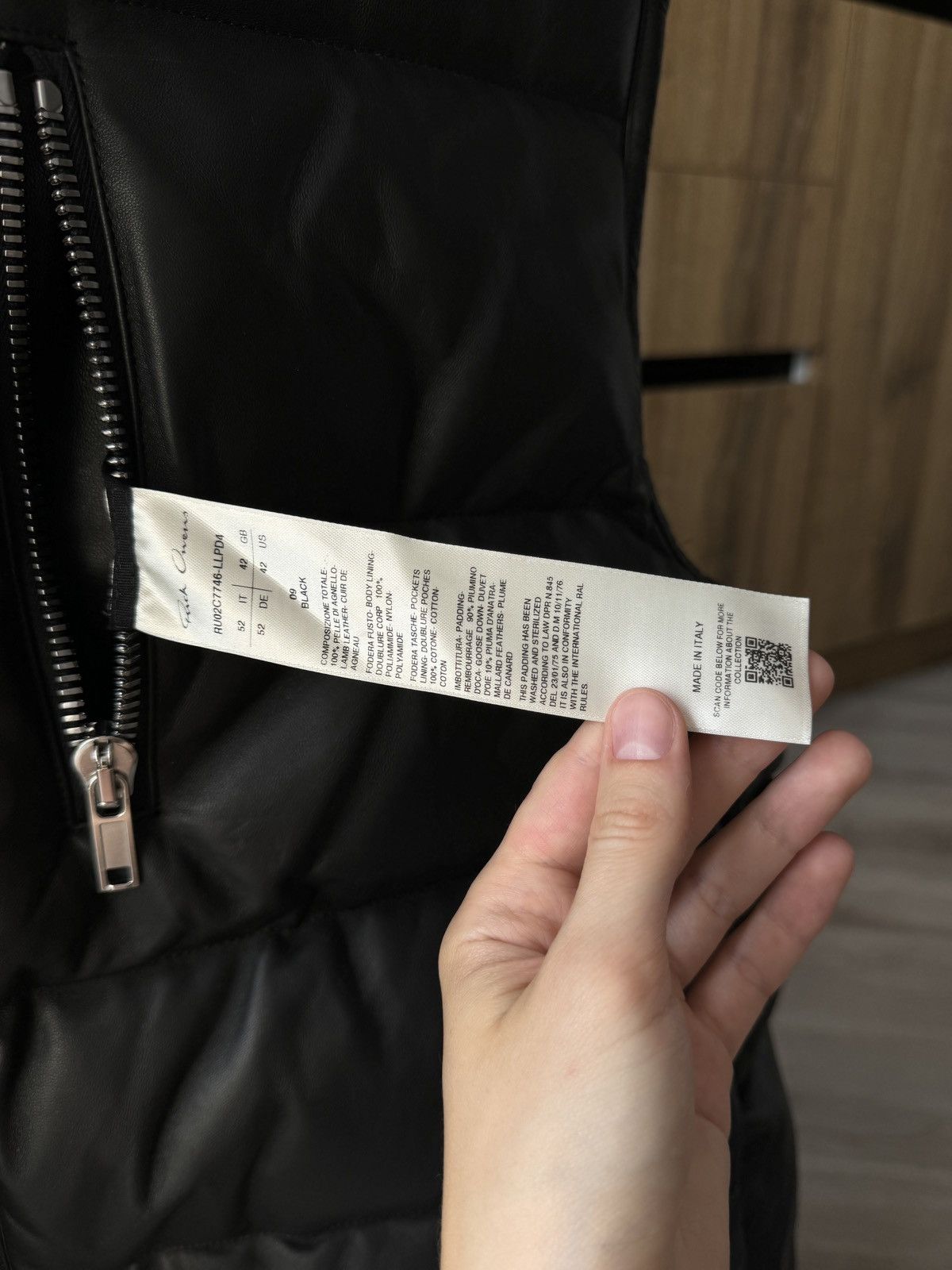 Rick Owens Last Size Rick Owens FW23 Luxor Leather Vest IT 52 Size US L / EU 52-54 / 3 - 6 Thumbnail