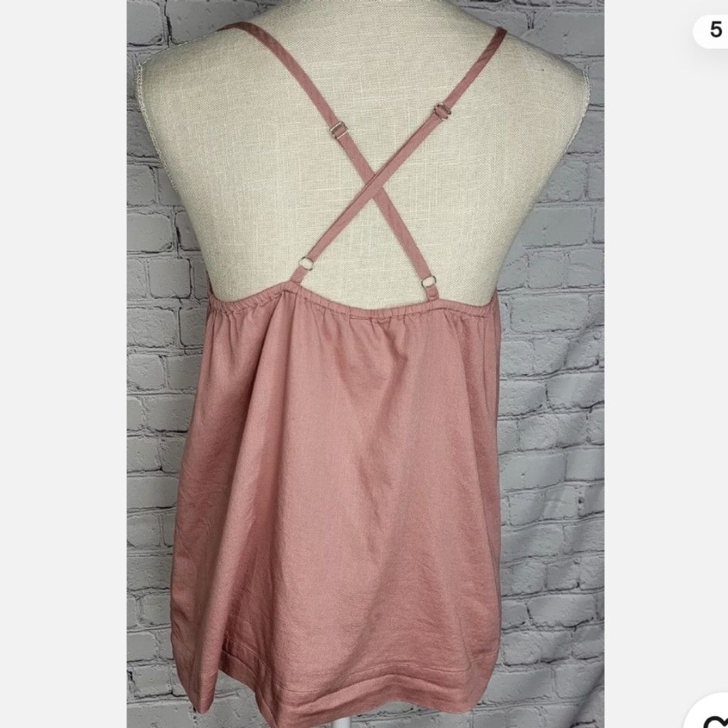 Athleta NWT Athleta Cotton Dreams Light Pink Mauve Cami Sleep Tank Size M / US 6-8 / IT 42-44 - 4 Thumbnail