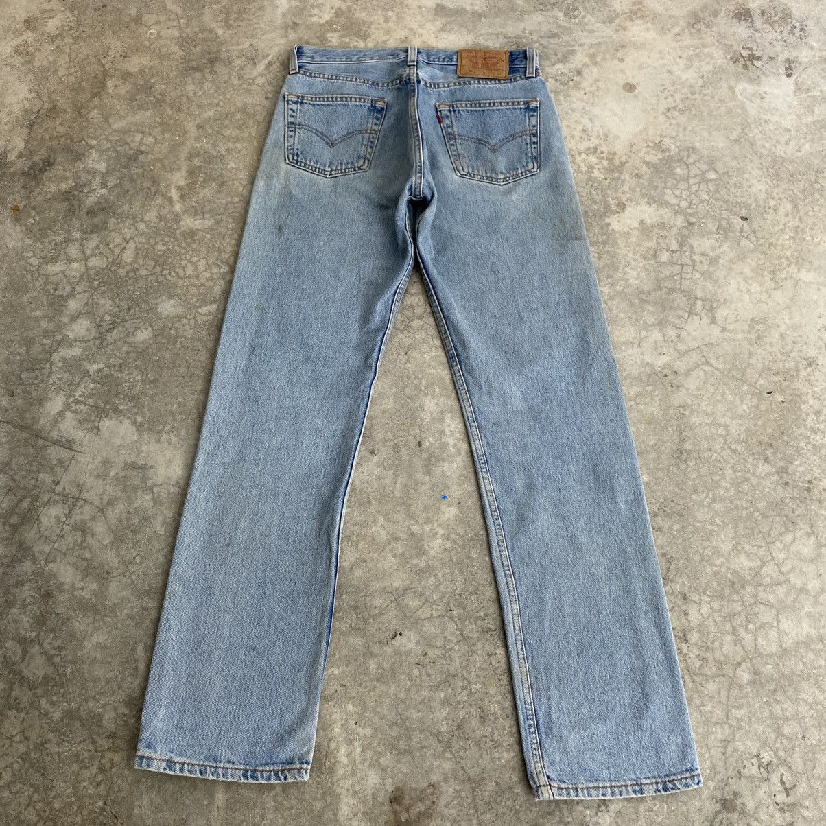 Levi's Vintage 90’s Levis 501 Faded Stonewashed Blue Denim Jeans Size US 30 / EU 46 - 7 Thumbnail