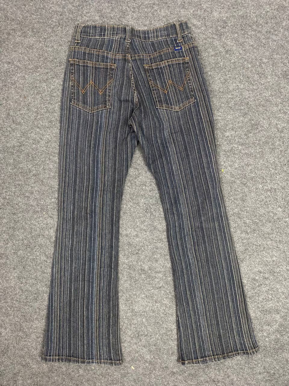 Wrangler vintage rare wrangler striped bootcut flare denim Size US 28 / EU 44 - 2 Thumbnail