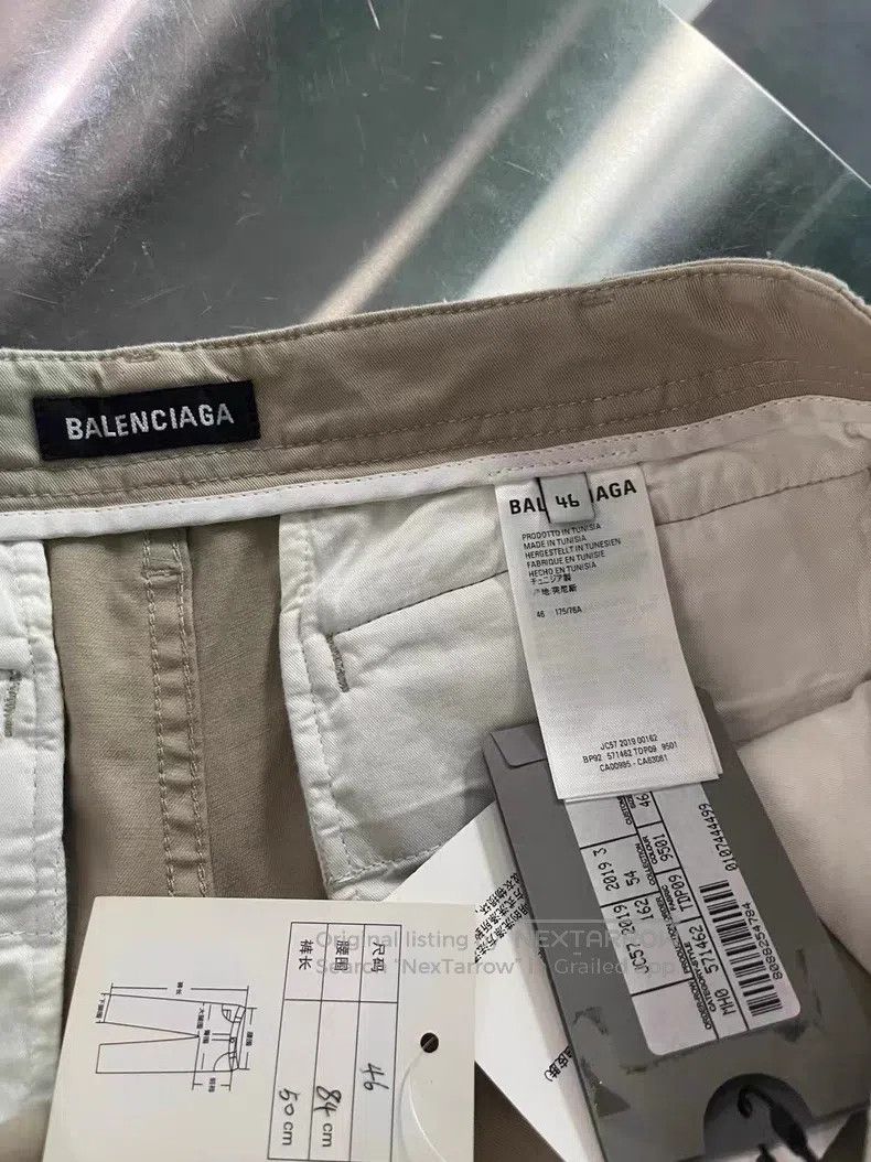 Balenciaga Balenciaga Khaki Pocket Cargo Pants Size US 30 / EU 46 - 4 Thumbnail