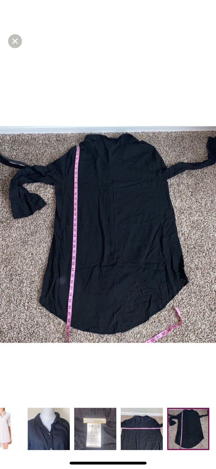 Michael Kors Michael kors small asymmetric button up shirt dress Size S / US 4 / IT 40 - 4 Thumbnail