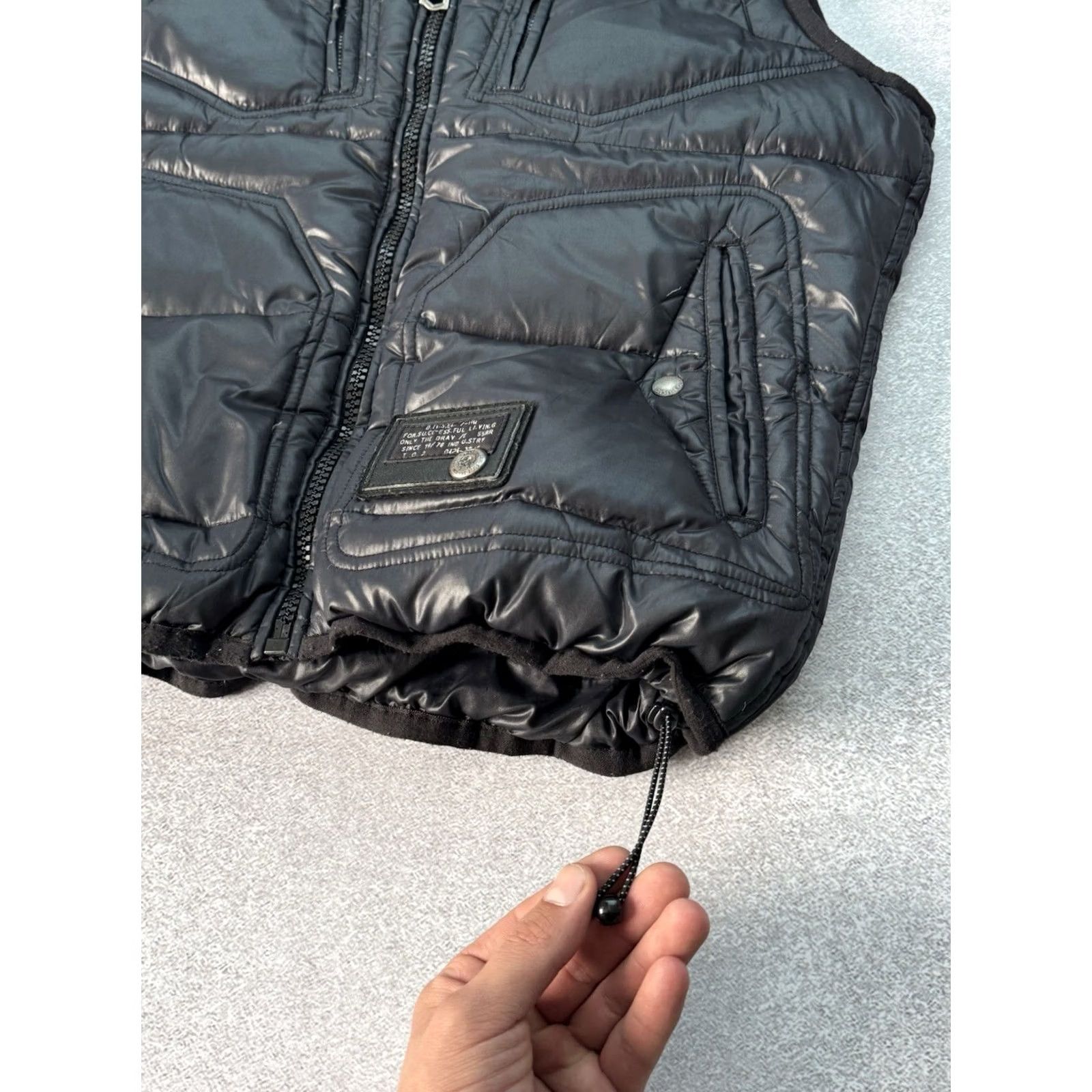 Diesel VINTAGE Diesel Y2K Rare Down Puffer Nylon Full Zip Vest Navy Blue S Men Size US S / EU 44-46 / 1 - 5 Thumbnail