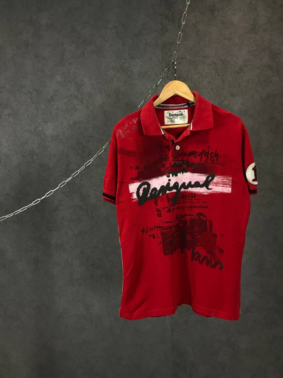 Desigual Desigual art designer polo tee Size US XL / EU 56 / 4 - 1 Thumbnail