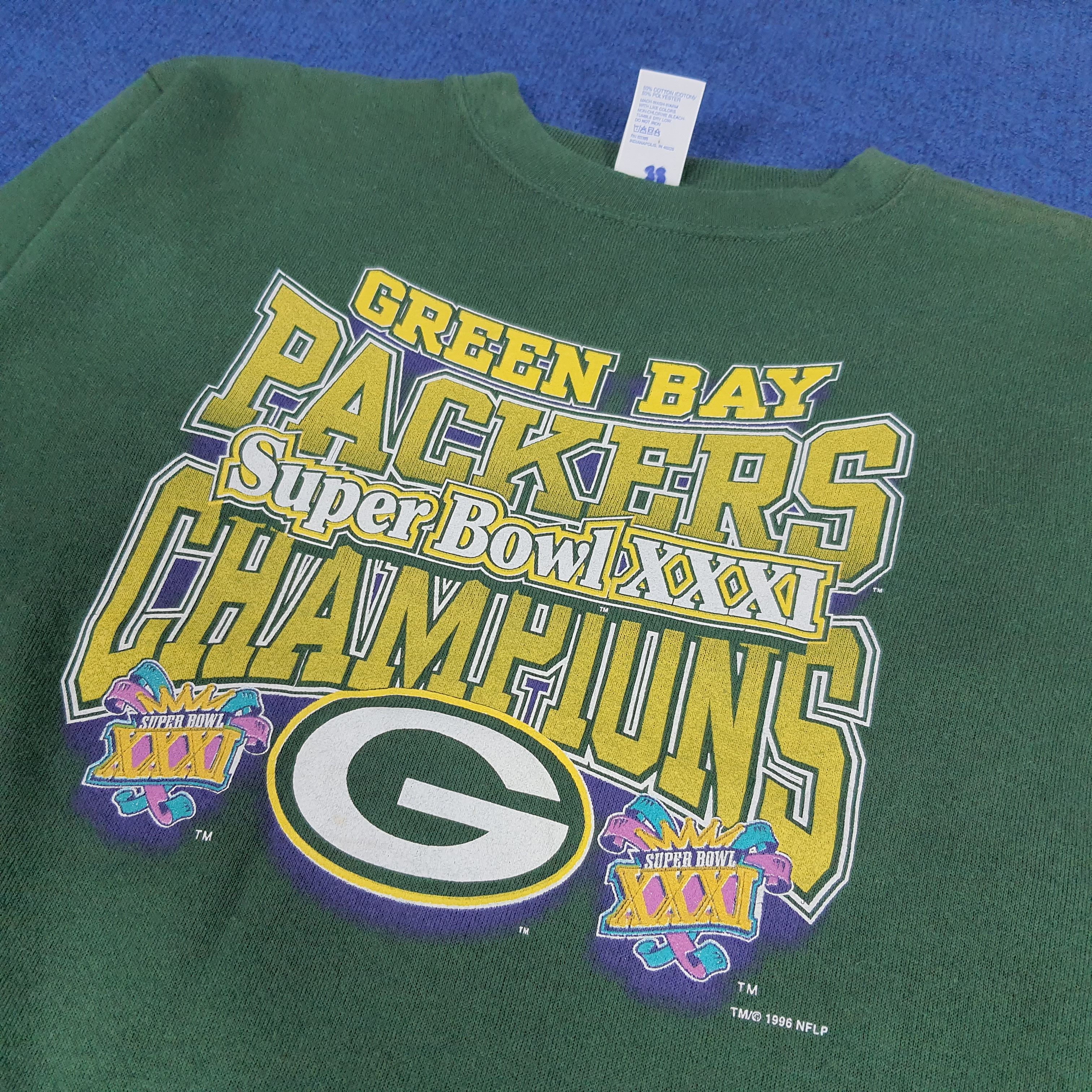 Vintage Vintage Green Bay Super Bowl Packers Champions Sweatshirt Size US S / EU 44-46 / 1 - 2 Thumbnail