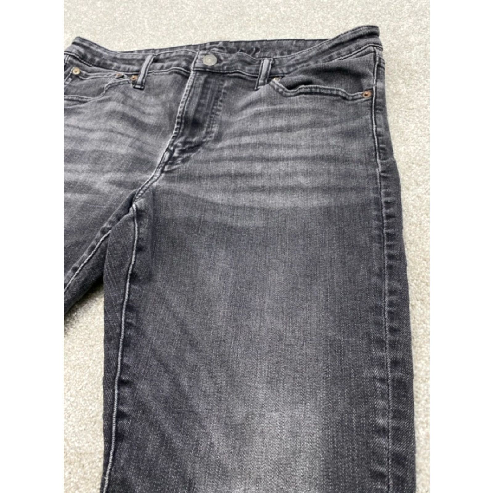 American Eagle Outfitters American Eagle Outfitters Jeans Mens 36x30 Black Straight Regular Stretch 5332 Size US 36 / EU 52 - 5 Thumbnail
