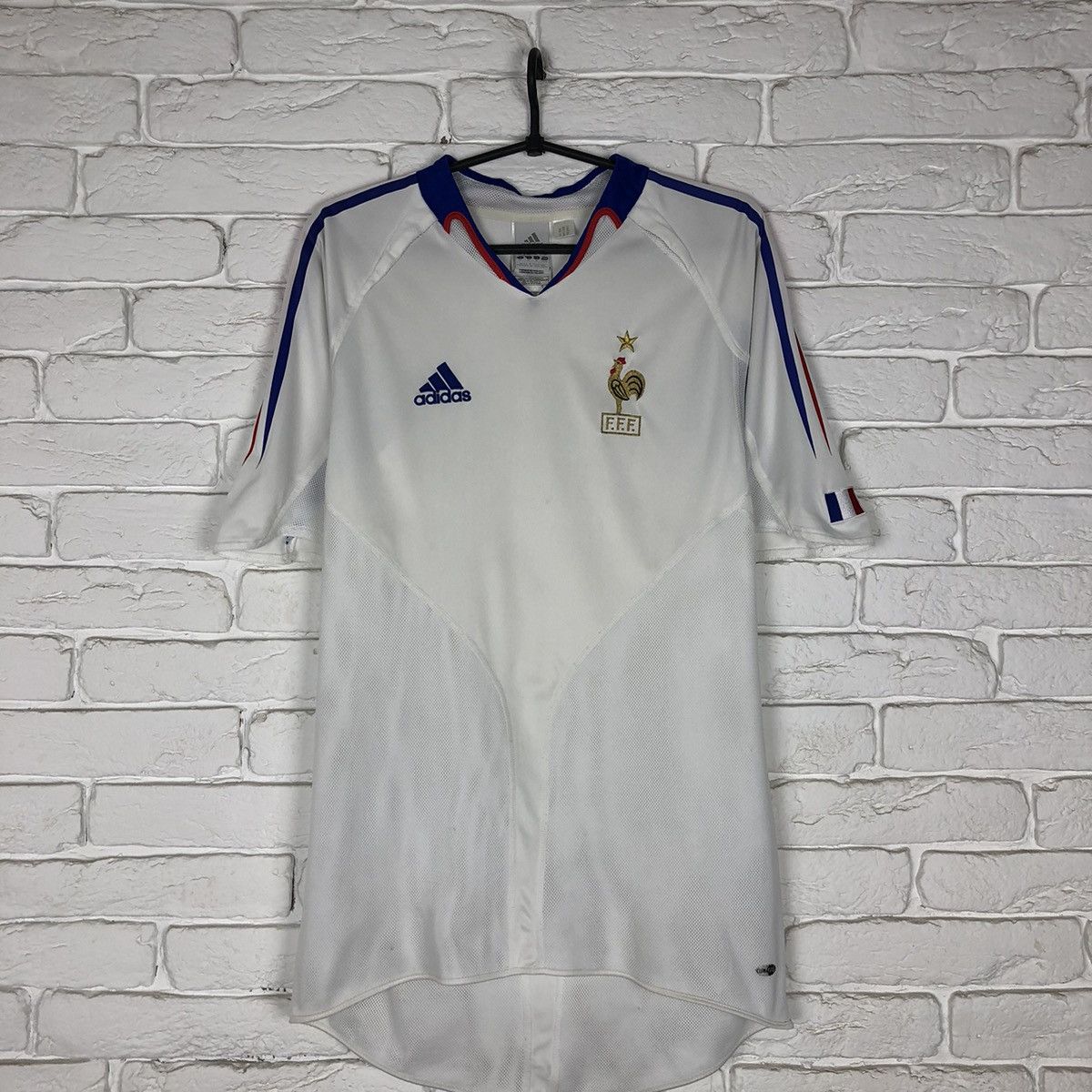 Adidas France national team 2004 2006 away soccer jersey Size US M / EU 48-50 / 2 - 1 Thumbnail