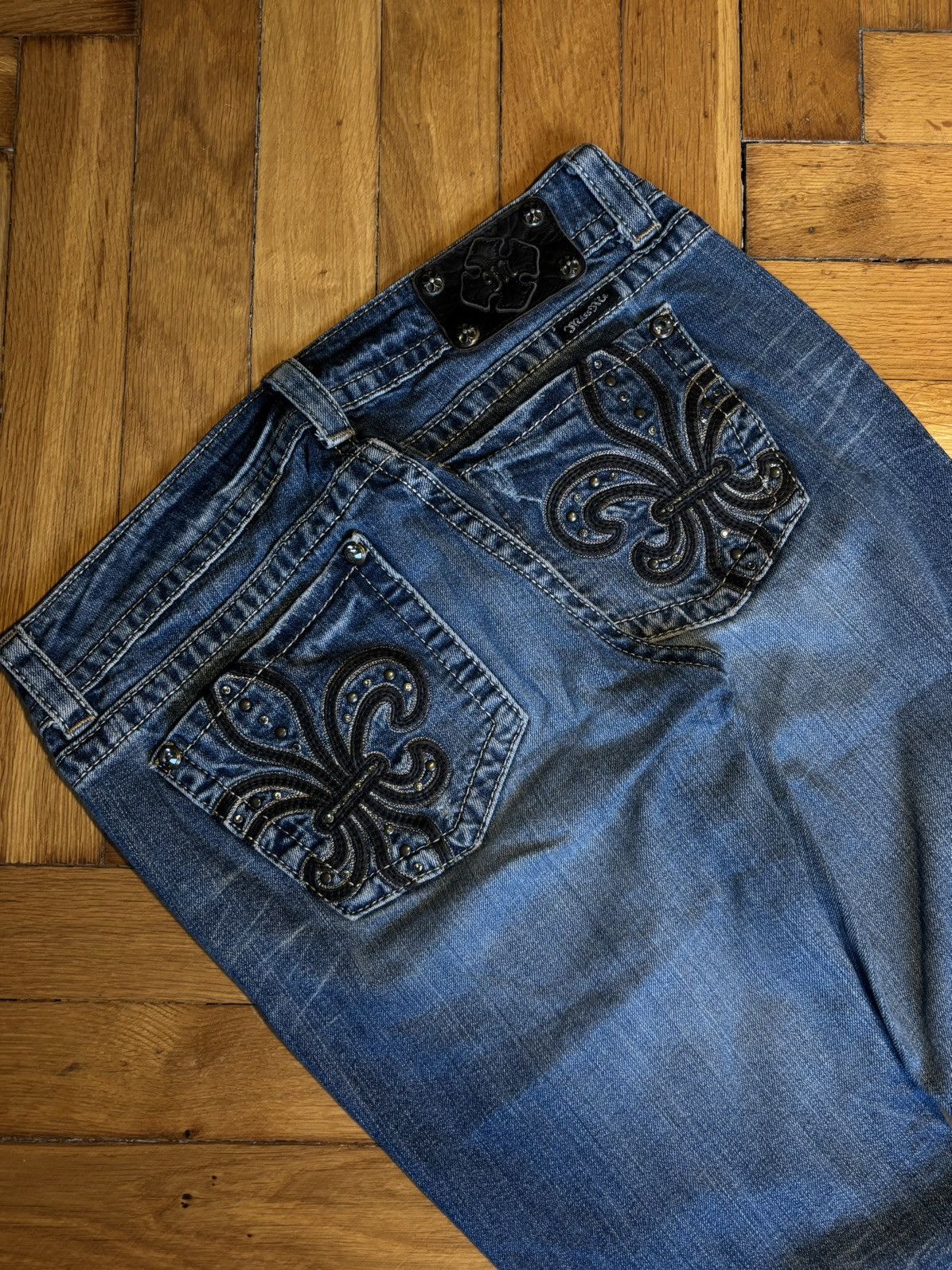 Miss Me Miss me jeans skinny 2000s goth punk skate grunge emo sk8 Size 31" - 3 Thumbnail