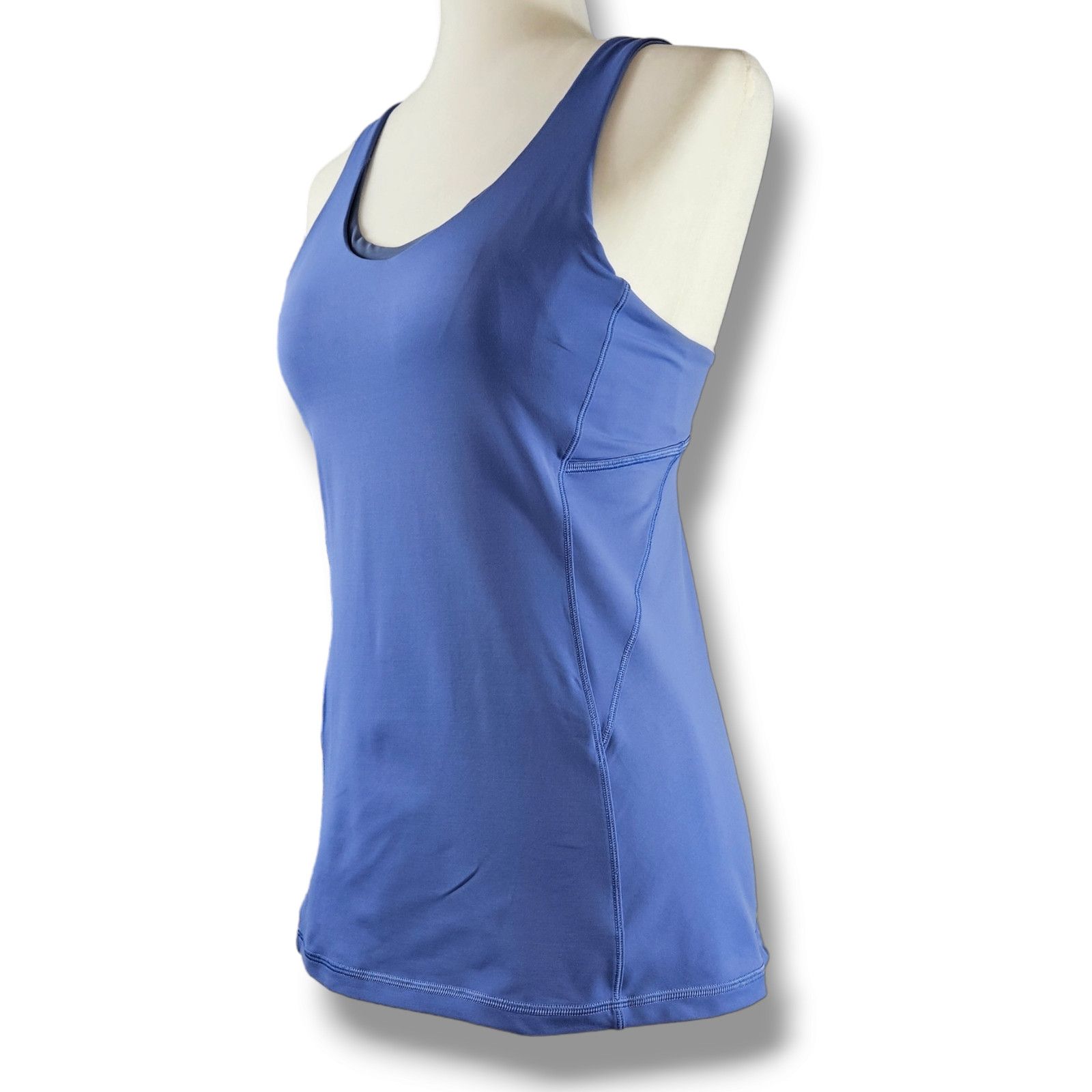Lululemon EUC Lululemon Stash N Run Workout Tank Top Sz. 6 Blue Size M / US 6-8 / IT 42-44 - 1 Thumbnail