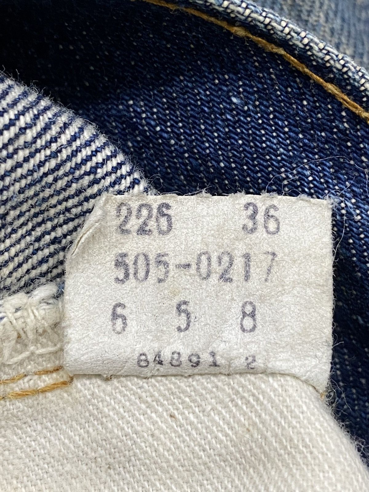 Levi's Vintage 80s Levis 505 Button 8 Zipper Talon Dirty Distress Size US 29 - 25 Thumbnail