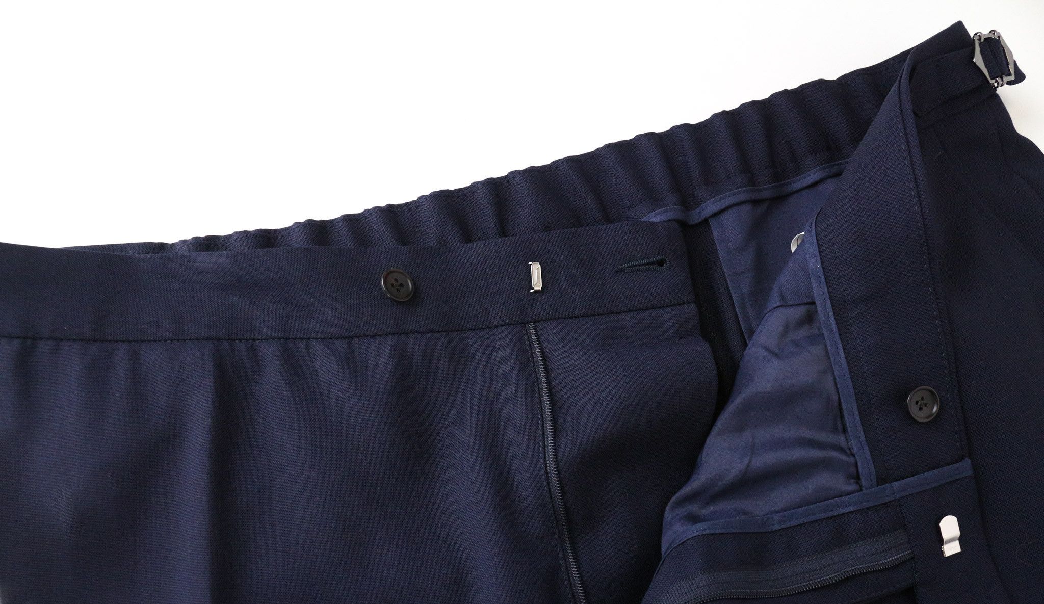 Suitsupply SOHO UK44R Navy Blue Slim Wool Trousers 78840 Size US 44 / EU 60 - 4 Thumbnail
