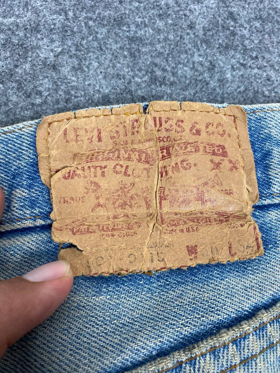 Levi's vintage 80s levis 501 single r tab distressed denim Size US 36 / EU 52 - 6 Thumbnail