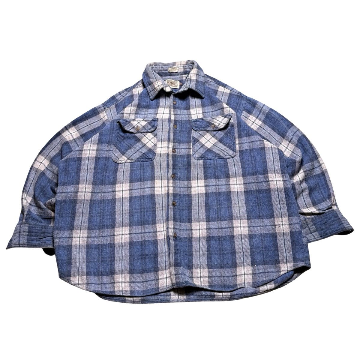 SCHMIDT Vintage C.E. Schmidt Flannel Workwear Heavy Duty Flannel 2XL Size US XXL / EU 58 / 5 - 1 Thumbnail