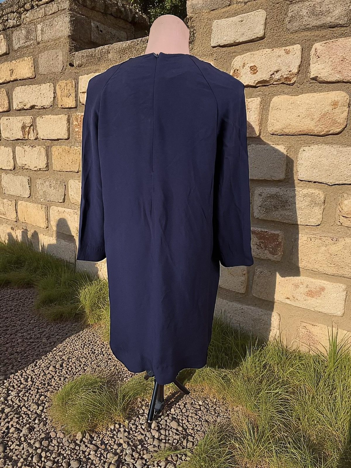 Cos Cos Navy Viscose dress size XL Size XL / US 12-14 / IT 48-50 - 3 Thumbnail
