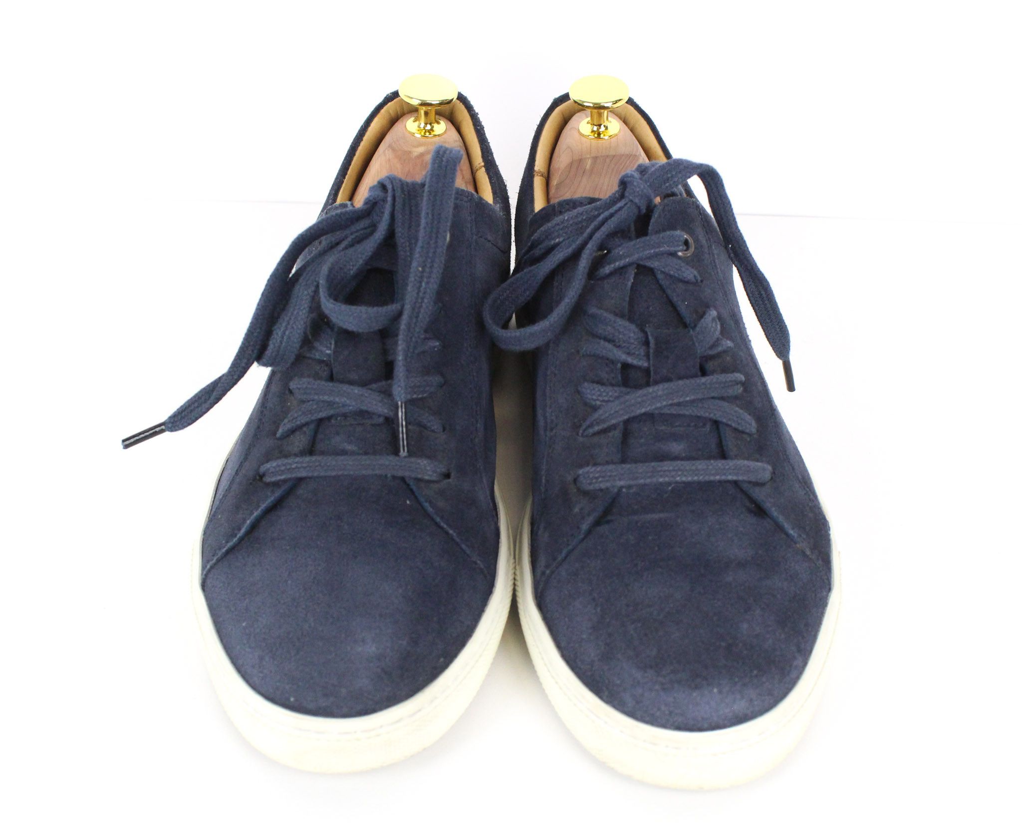 Suitsupply EU40 Marine Blue Suede Calf Leather Sneakers 73287 Size US 7 / EU 40 - 3 Thumbnail