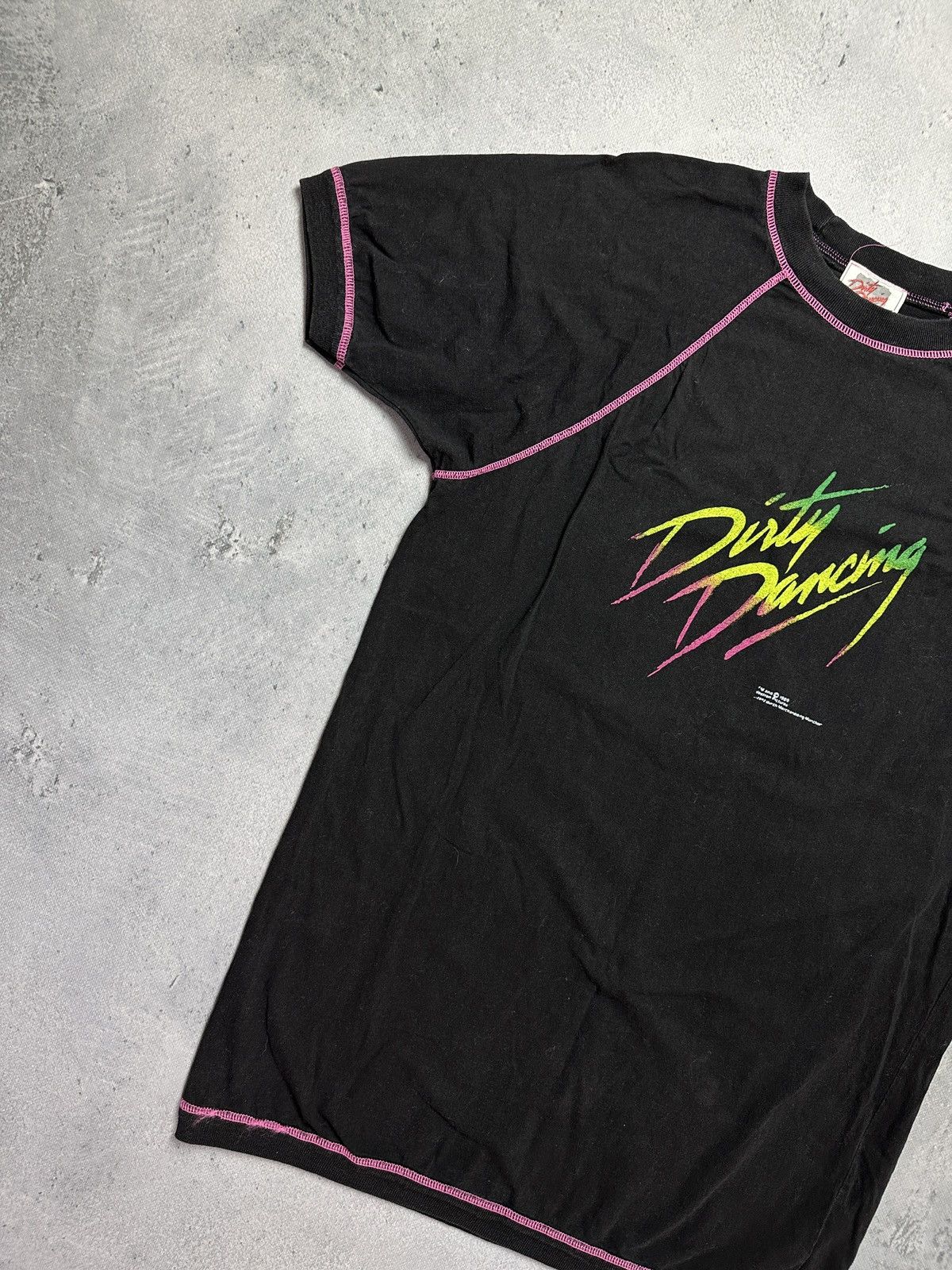 Other Vintage 80s 90s Dirty Dancing Long Tee Vestron Pictures 1989 Size US M / EU 48-50 / 2 - 2 Thumbnail