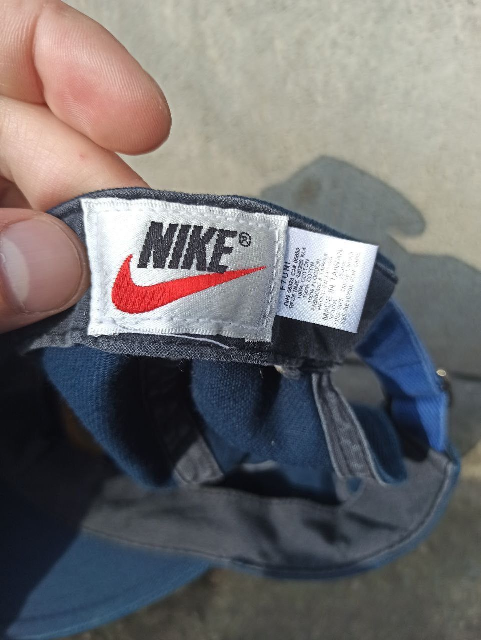 Nike Nike vintage big logo navy blue cap red tags Size ONE SIZE - 4 Thumbnail