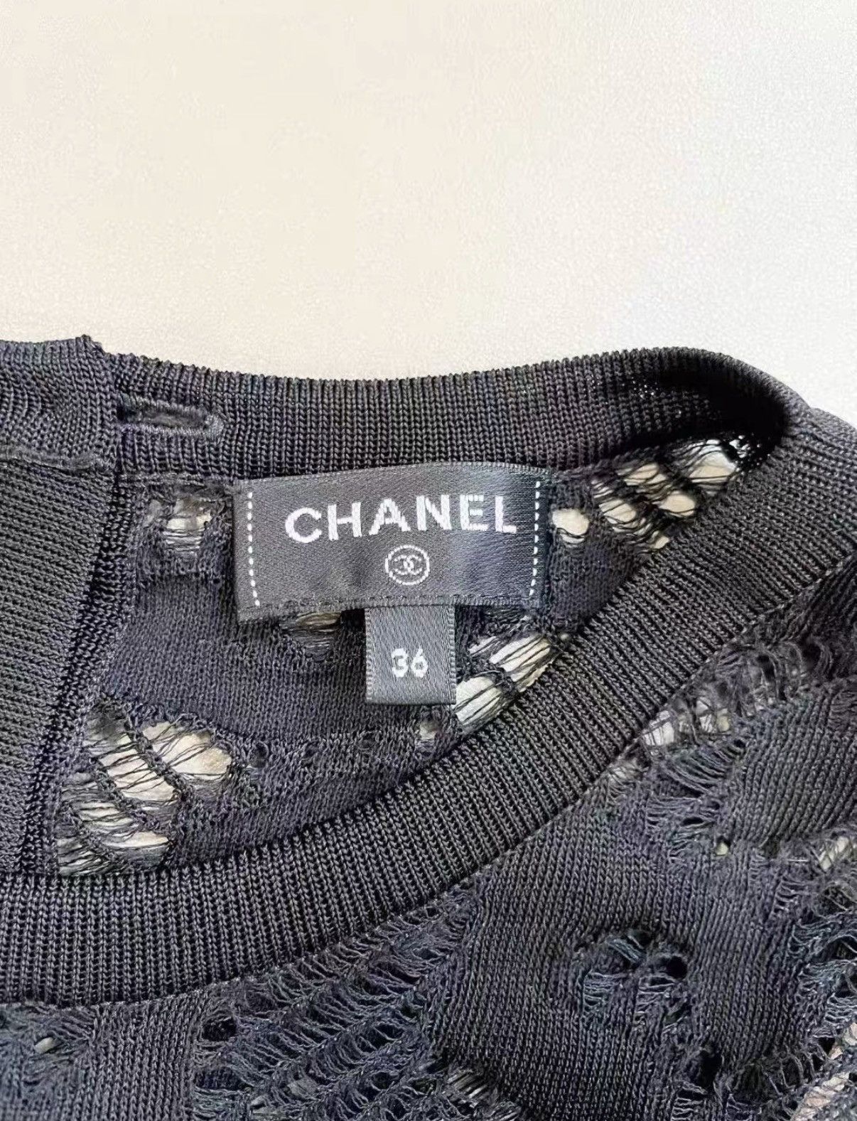 Chanel Chanel Classic Black Sleeveless Lace Dress J33 Size XS / US 0-2 / IT 36-38 - 5 Thumbnail